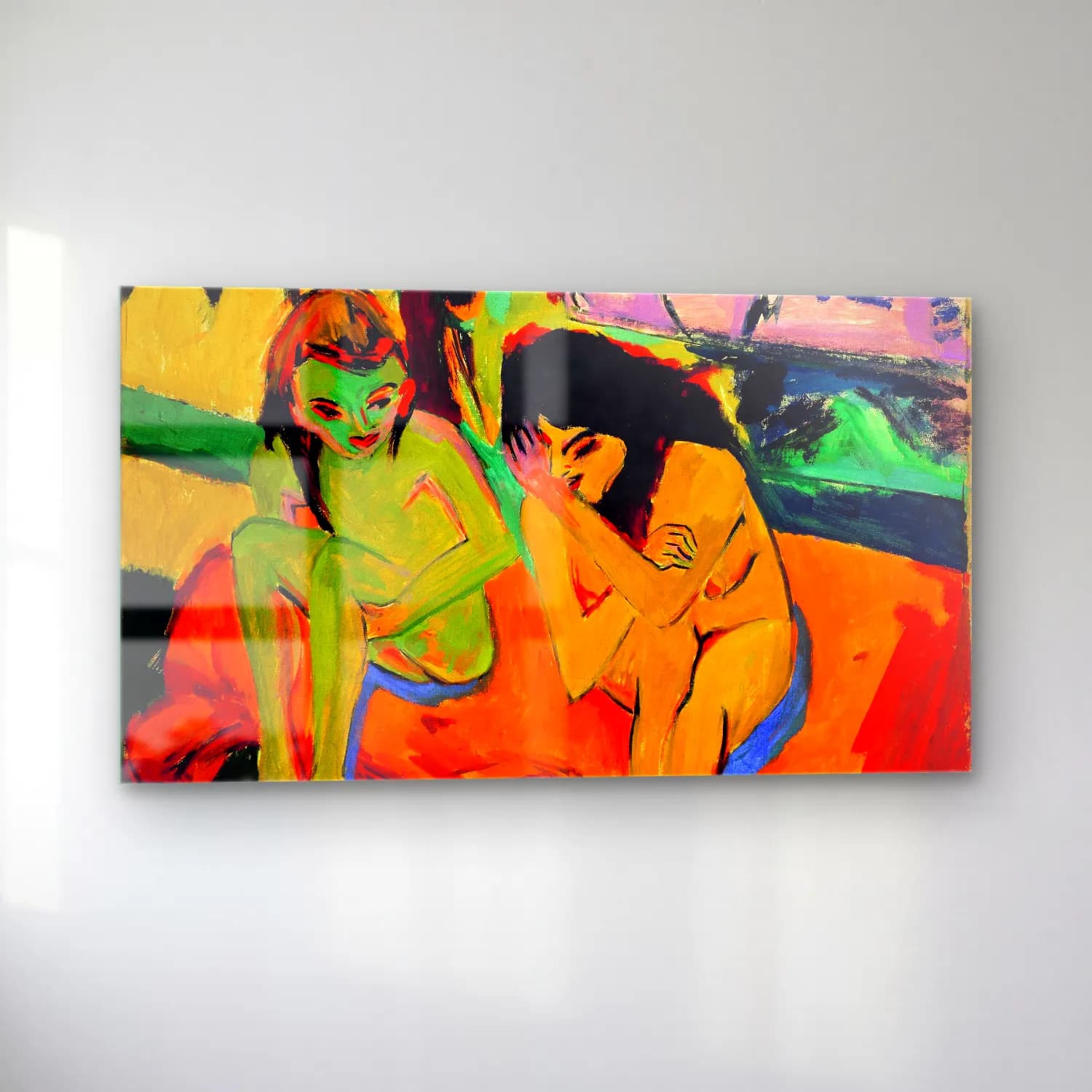 Ernst Ludwig Kirchner – Nackte Mädchen unterhalten sich cam tablo — sol açıdan görünüm
