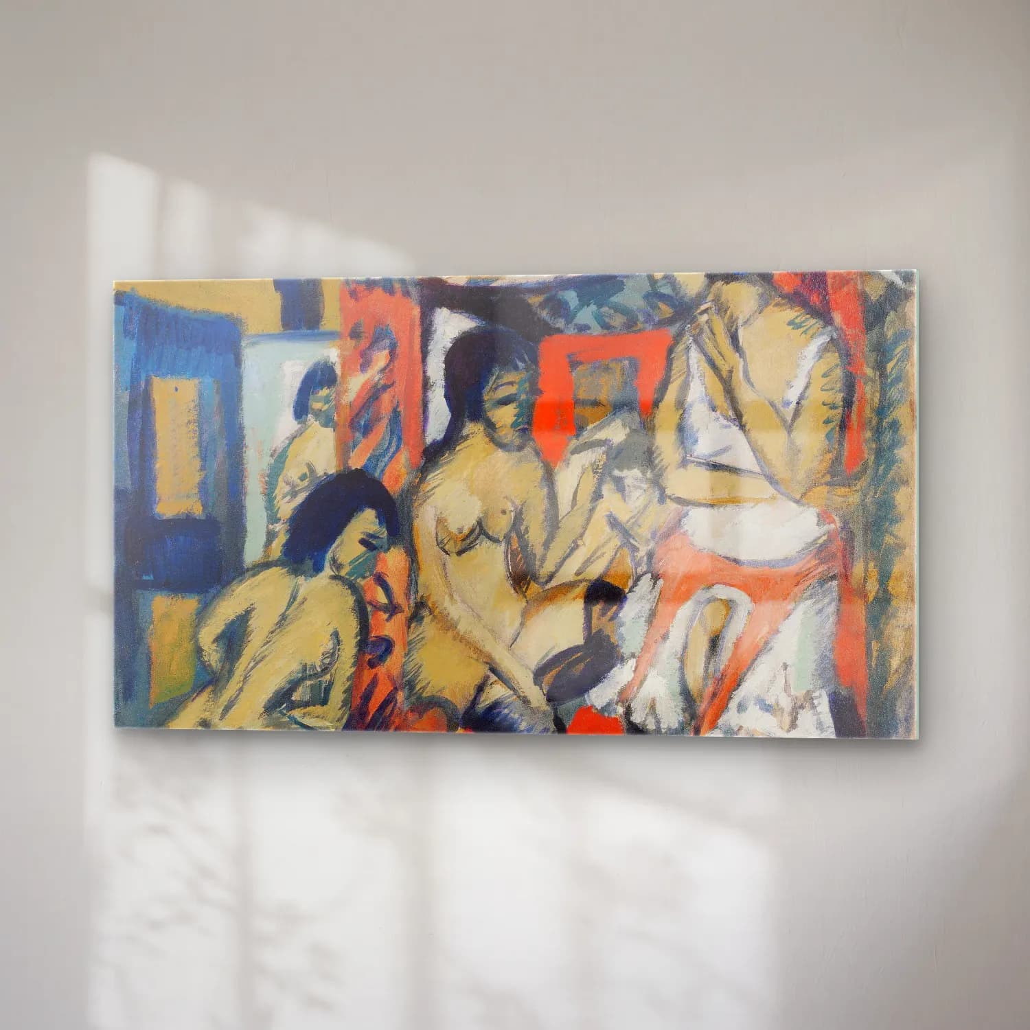 Ernst Ludwig Kirchner – Nudes in Studio cam tablo — sağ açıdan görünüm