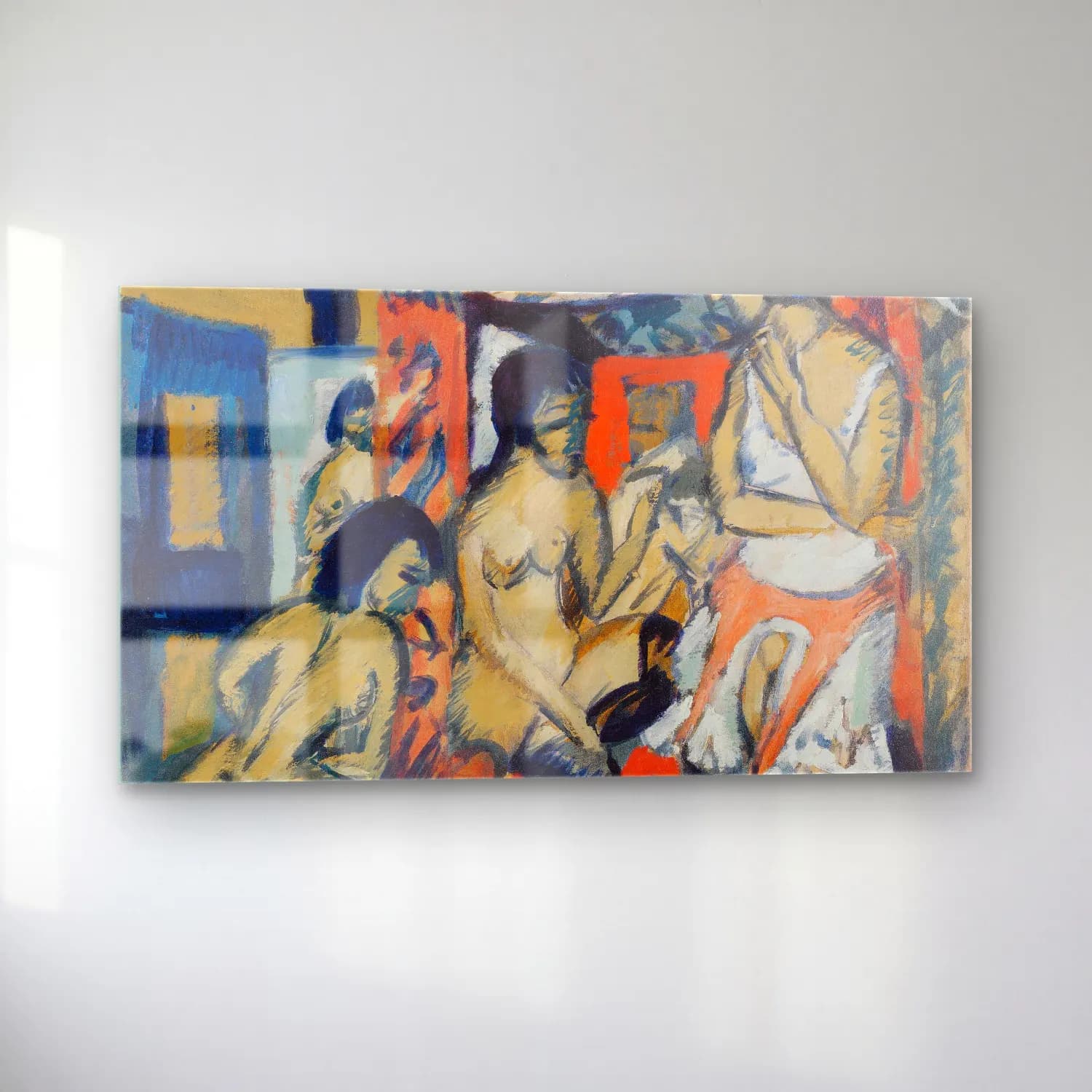 Ernst Ludwig Kirchner – Nudes in Studio cam tablo — sol açıdan görünüm