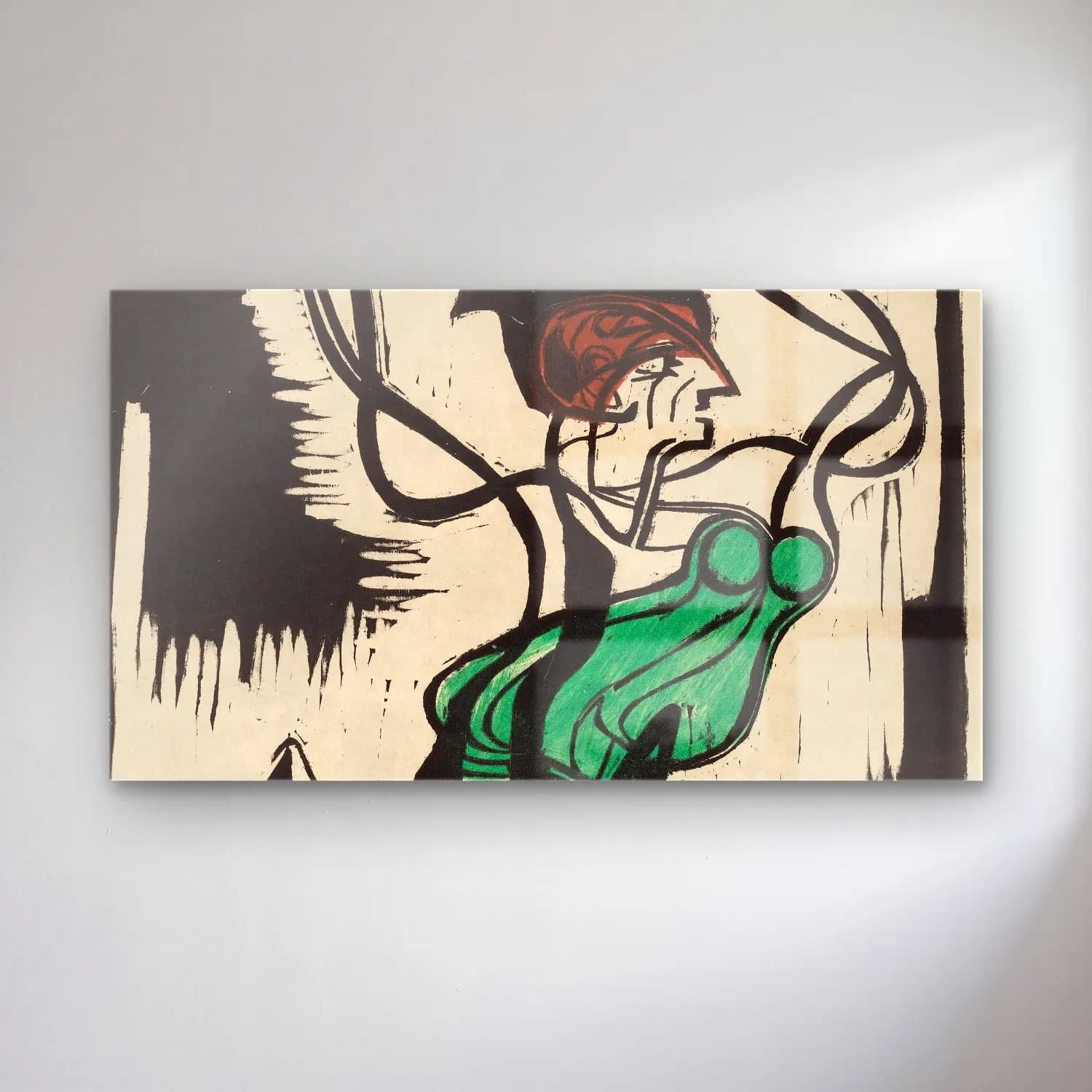 Ernst Ludwig Kirchner – Palucca cam tablo — Ernst Ludwig Kirchner – Palucca — vintage poster aşıklar
