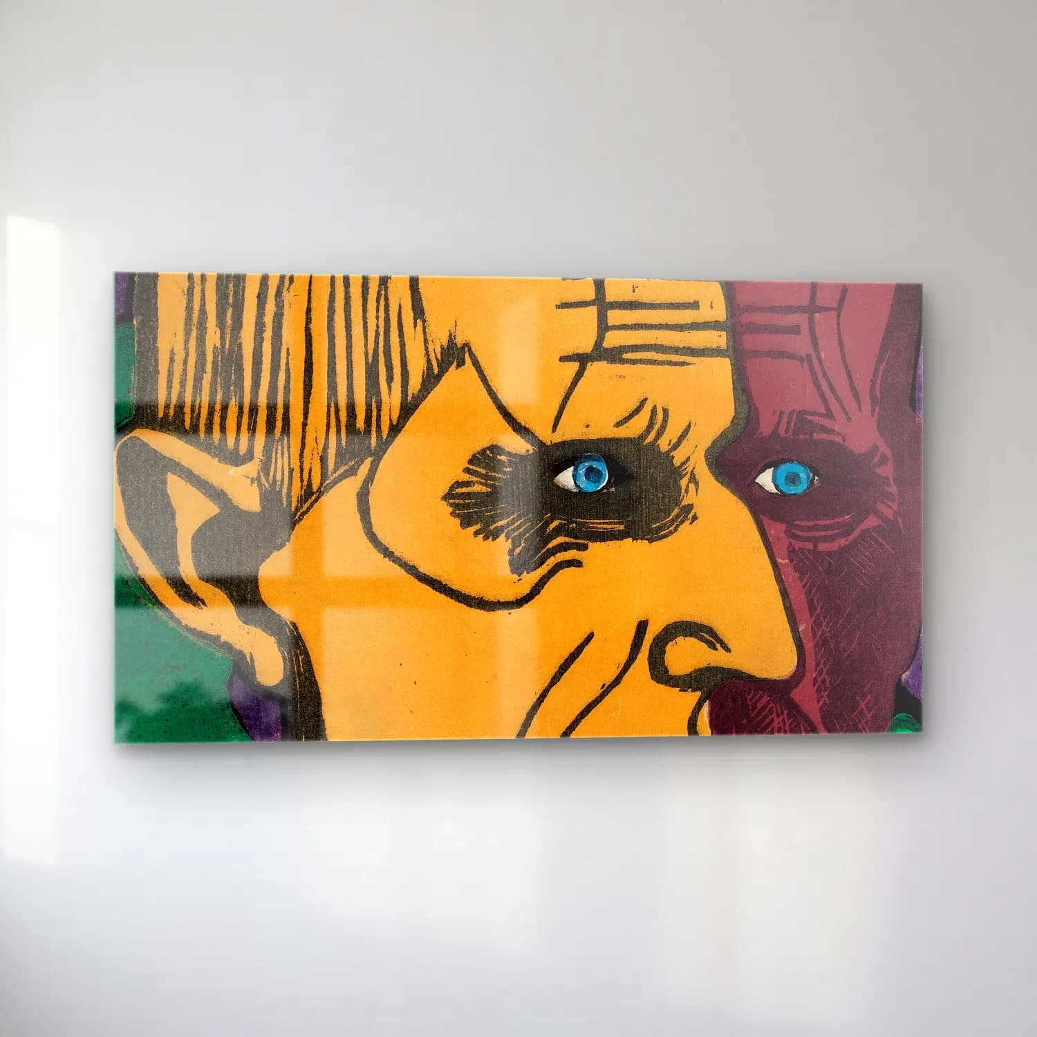 Ernst Ludwig Kirchner – Portrait of Dr. Bauer cam tablo — sol açıdan görünüm