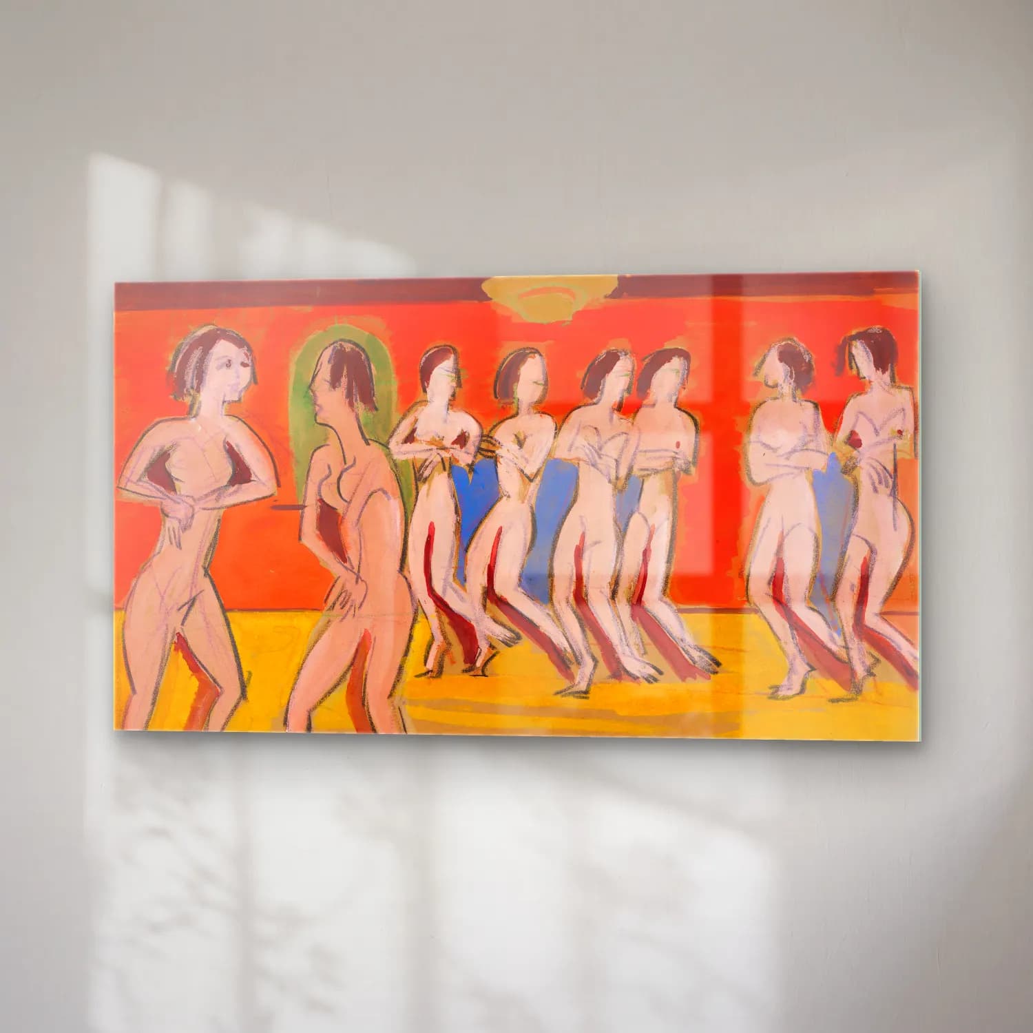 Ernst Ludwig Kirchner – Tanzschule Wigman cam tablo — sağ açıdan görünüm