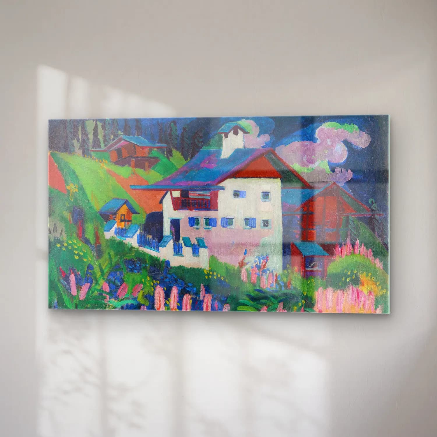 Ernst Ludwig Kirchner – Unser Haus cam tablo — sağ açıdan görünüm