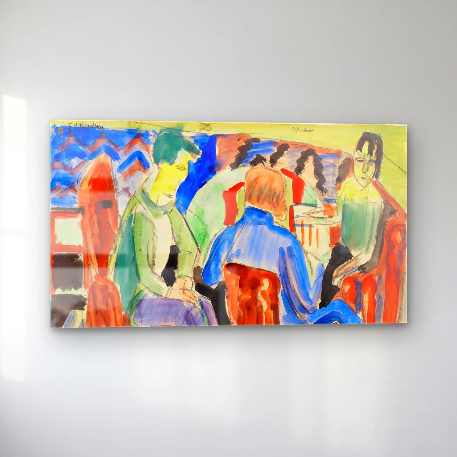 Ernst Ludwig Kirchner – Unterhaltung cam tablo — sol açıdan görünüm