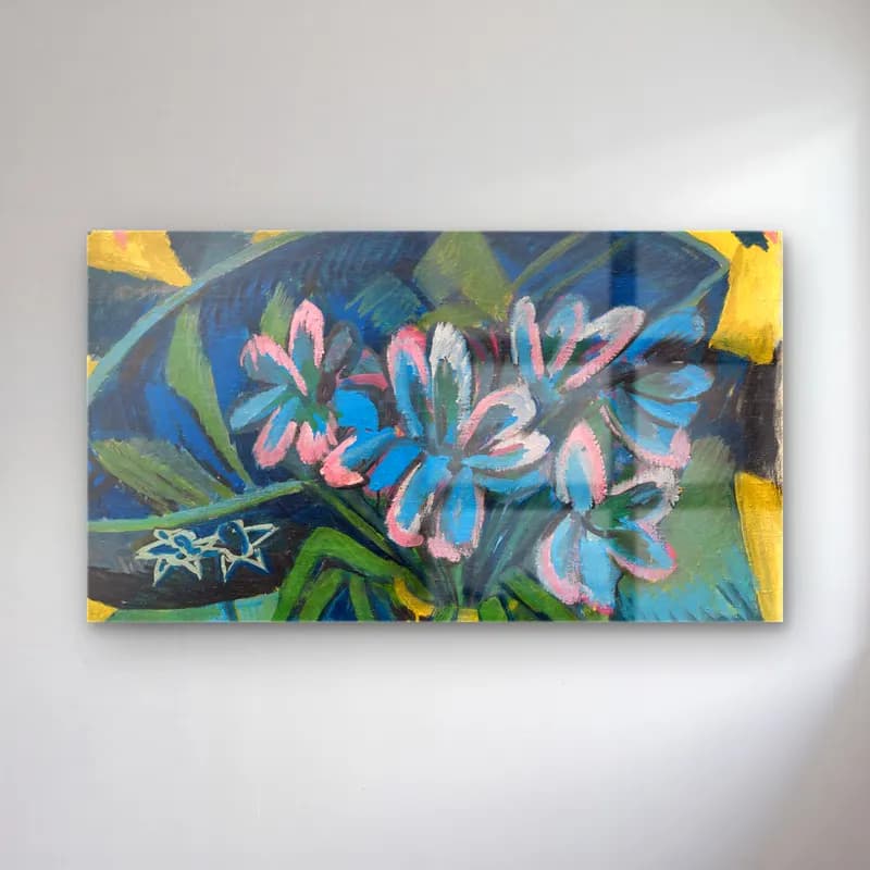 Ernst Ludwig Kirchner – Verblühte Tulpen cam tablo — Ernst Ludwig Kirchner – Verblühte Tulpen — empresyonist zambaklar