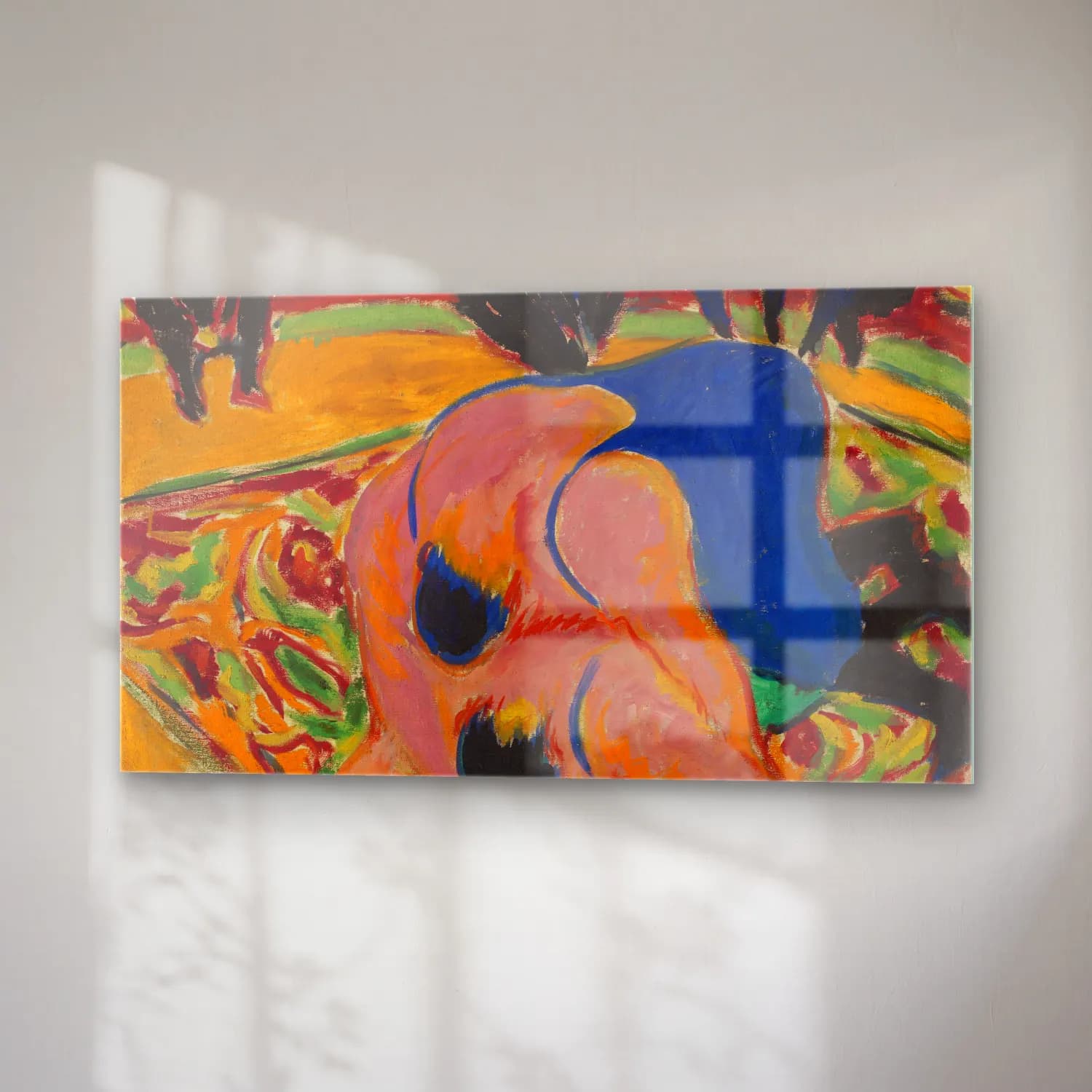 Ernst Ludwig Kirchner – Wrestlers in a Circus cam tablo — sağ açıdan görünüm