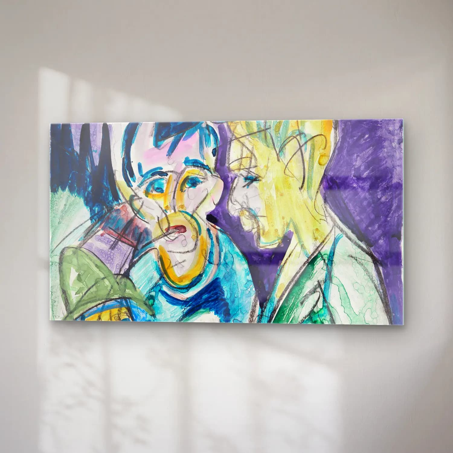 Ernst Ludwig Kirchner – Zwei Bauern und Junge am Brunnen cam tablo — sağ açıdan görünüm