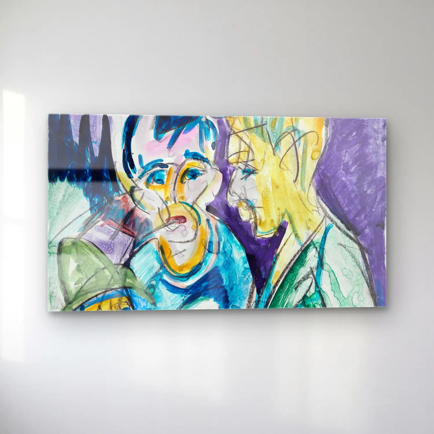 Ernst Ludwig Kirchner – Zwei Bauern und Junge am Brunnen cam tablo — sol açıdan görünüm