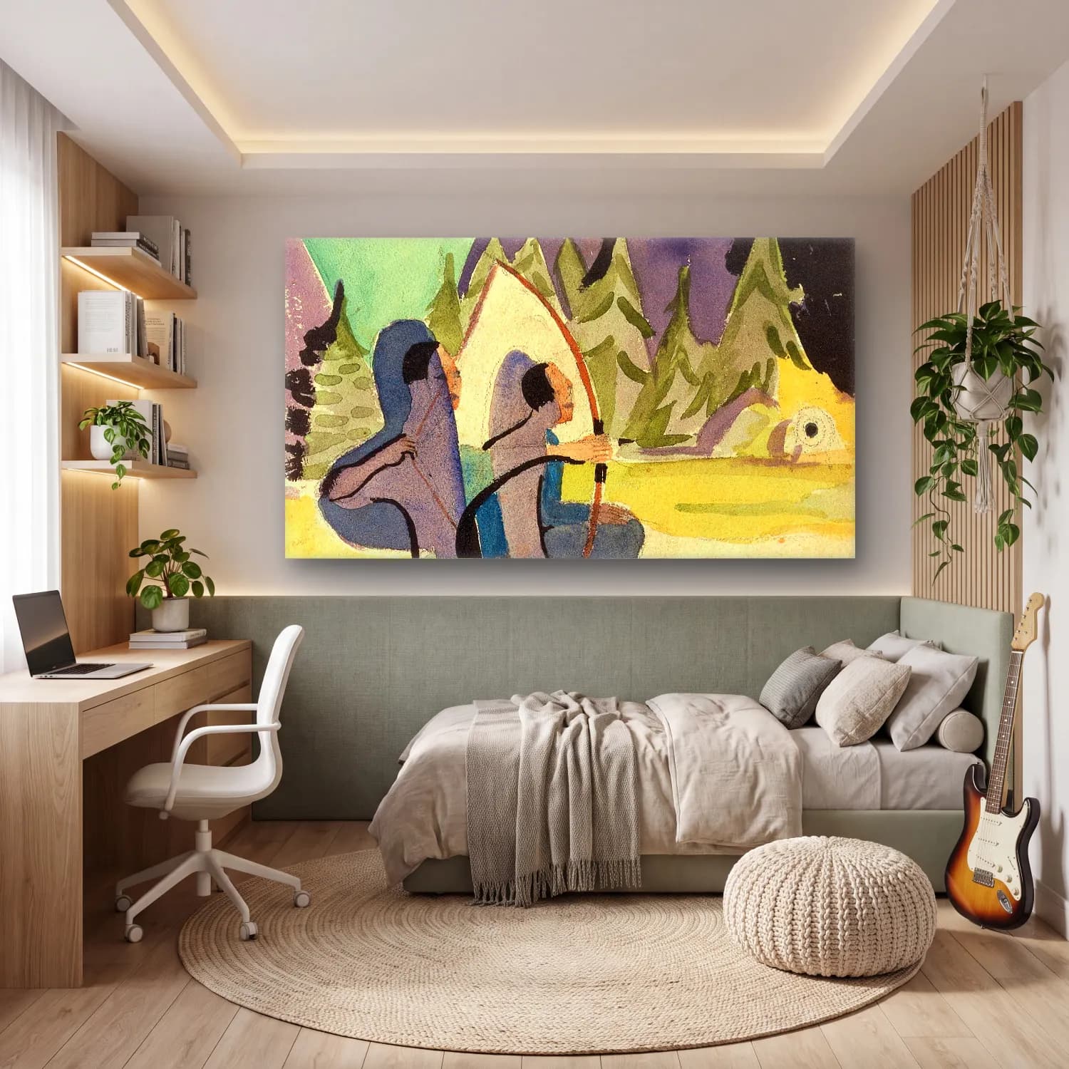 Ernst Ludwig Kirchner – archer cam tablo — genç odasında