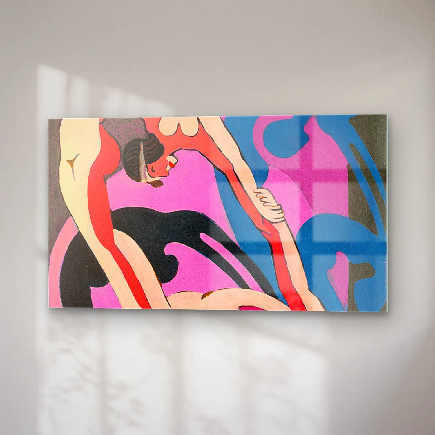 Ernst Ludwig Kirchner – two acrobats cam tablo — sağ açıdan görünüm
