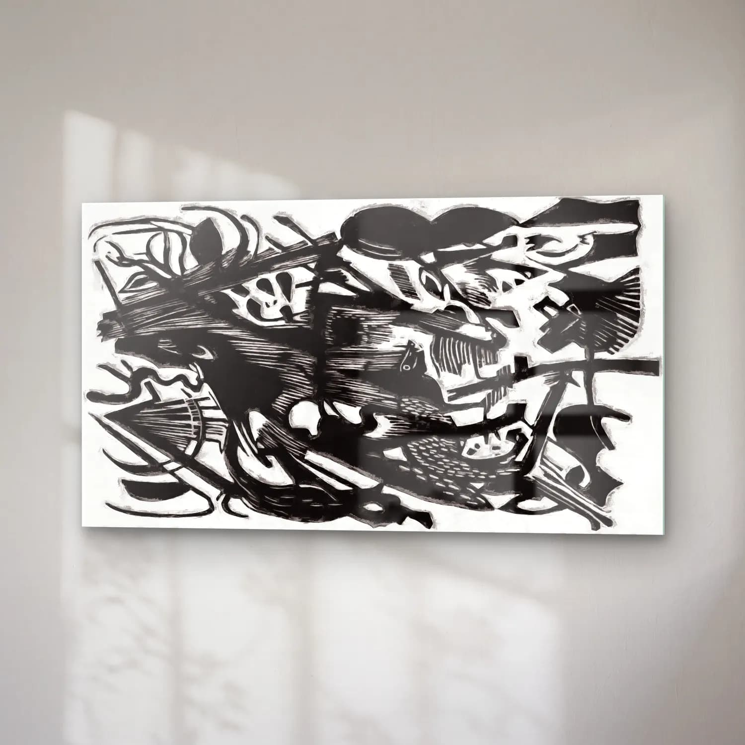 Franz Marc – Birth of the Wolves cam tablo — sağ açıdan görünüm