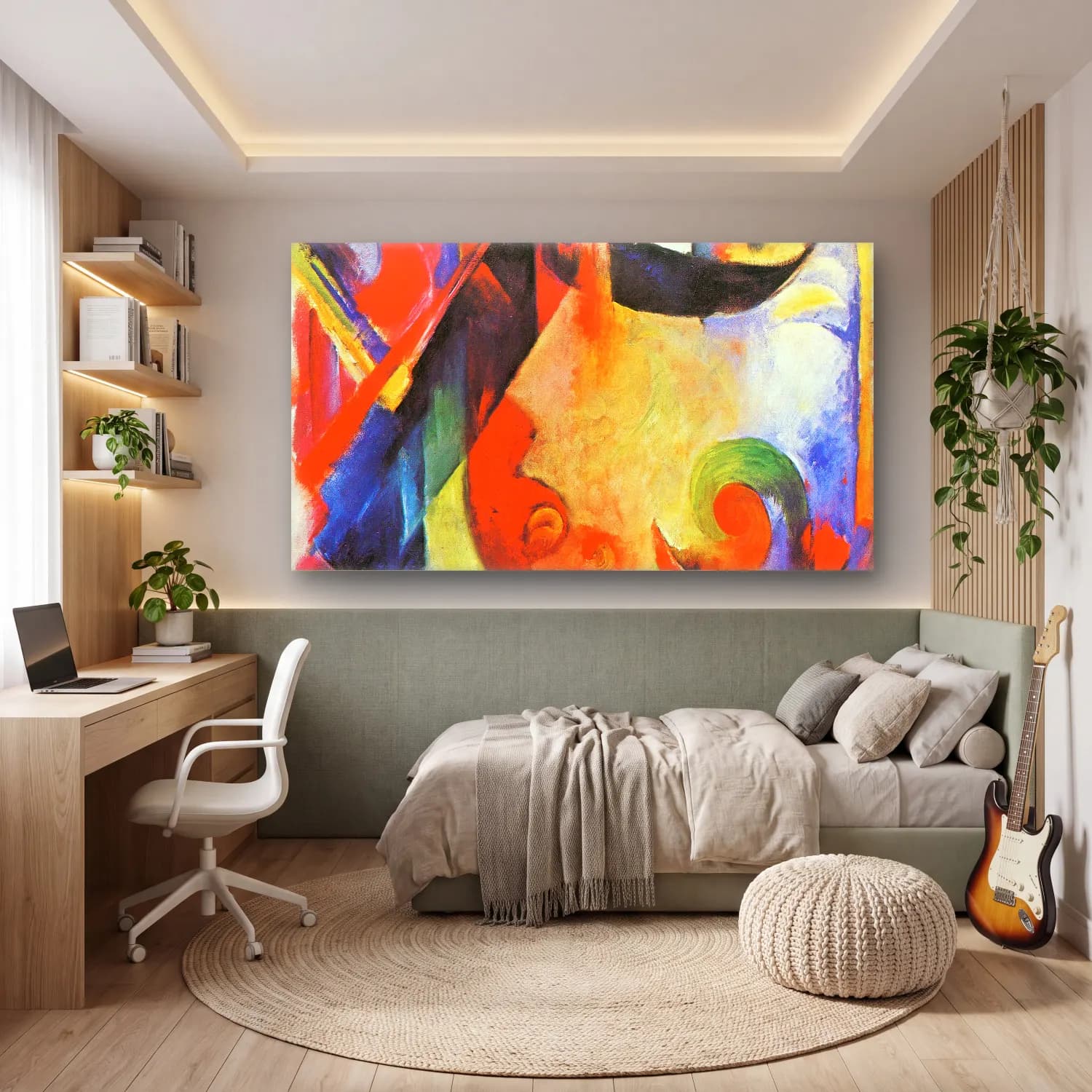 Franz Marc – Broken Forms cam tablo — genç odasında