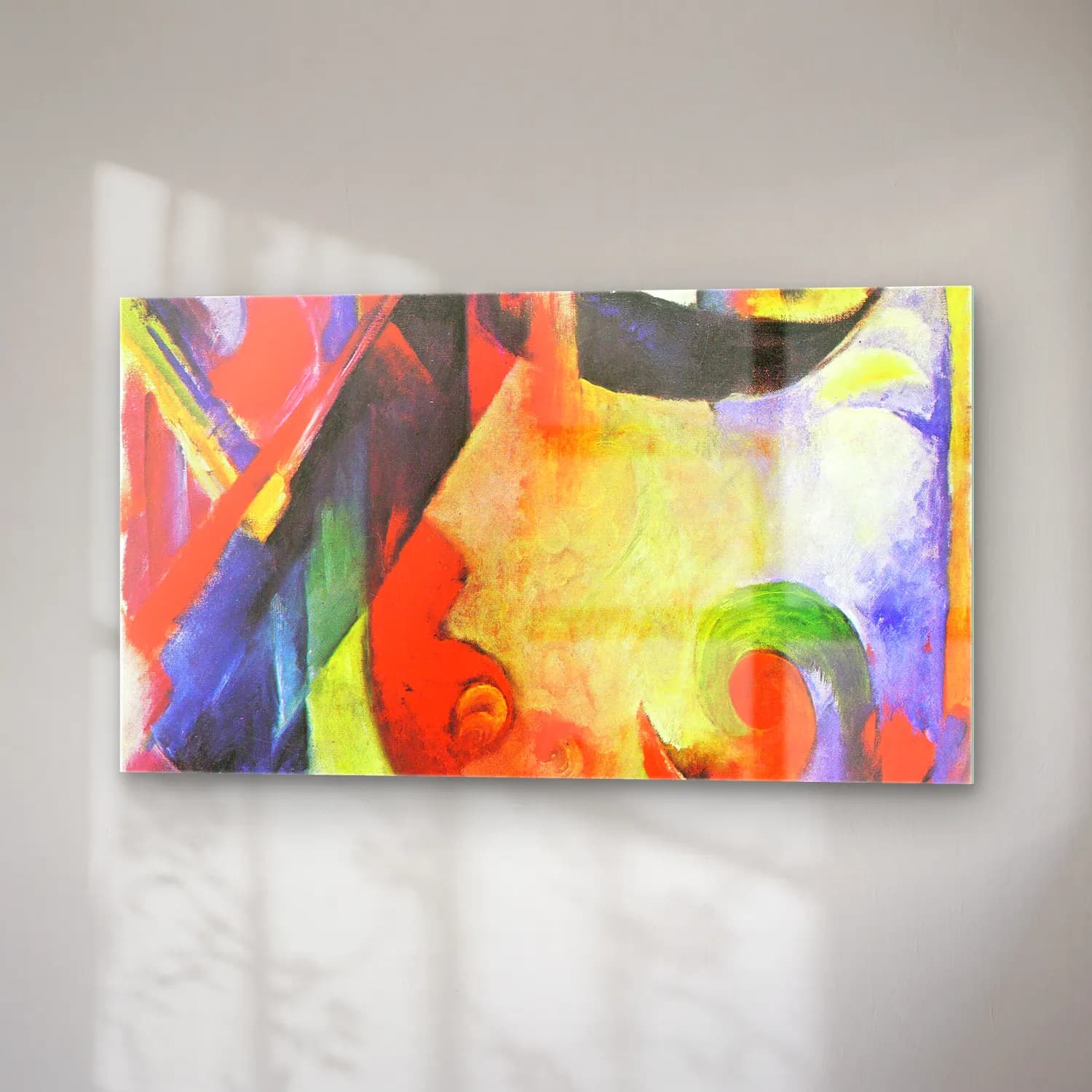 Franz Marc – Broken Forms cam tablo — sağ açıdan görünüm
