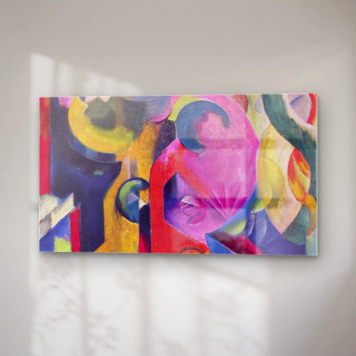Franz Marc – Composition III cam tablo — sağ açıdan görünüm