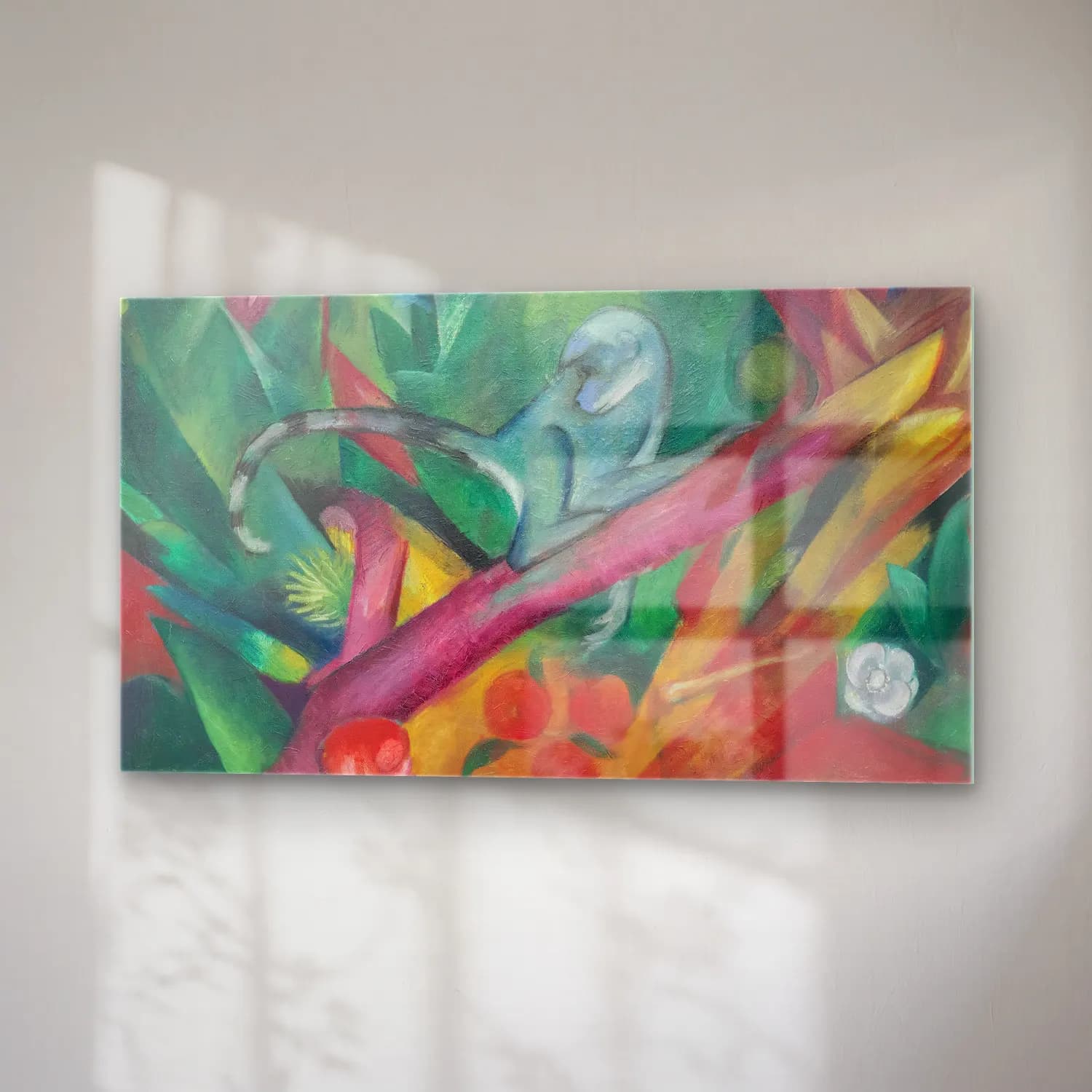 Franz Marc – Das Äffchen-The little monkey cam tablo — sağ açıdan görünüm