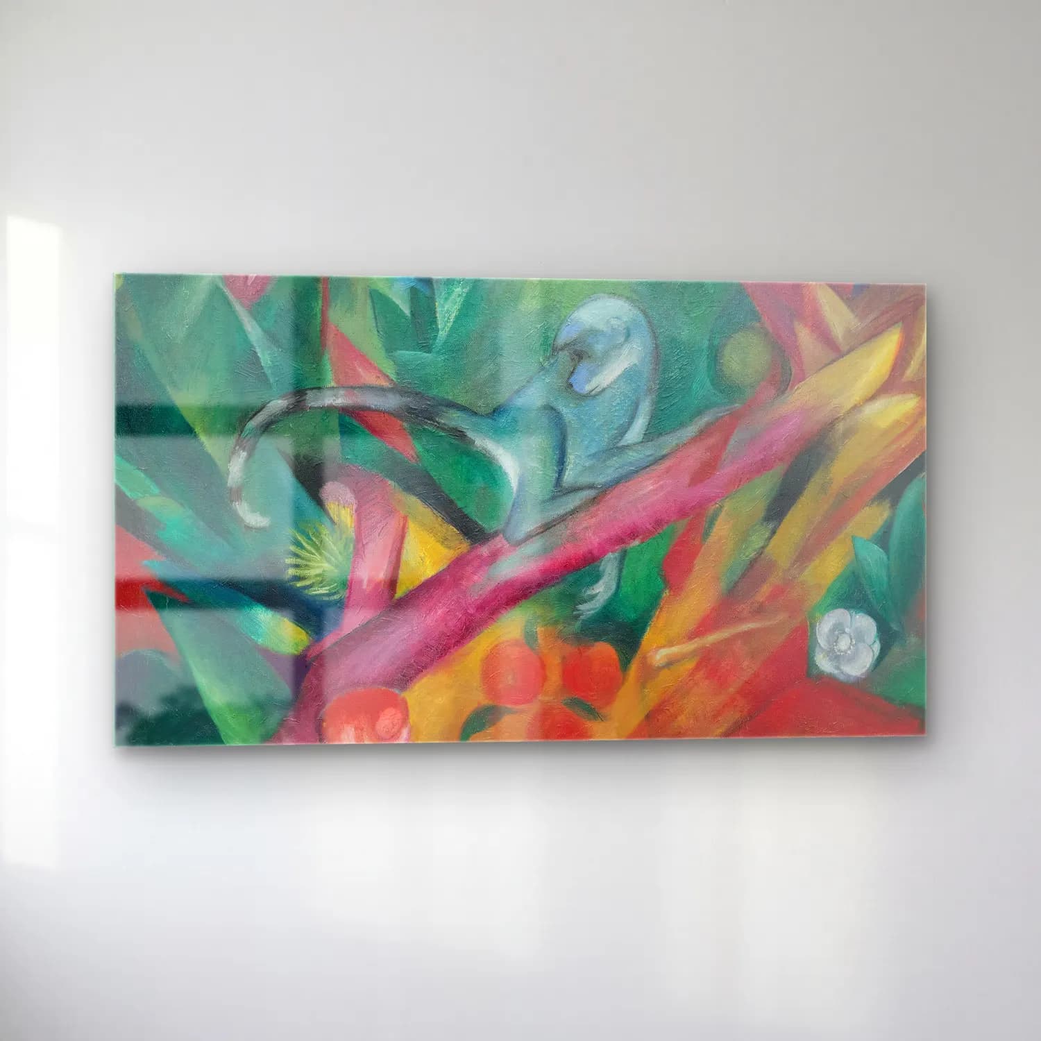 Franz Marc – Das Äffchen-The little monkey cam tablo — sol açıdan görünüm