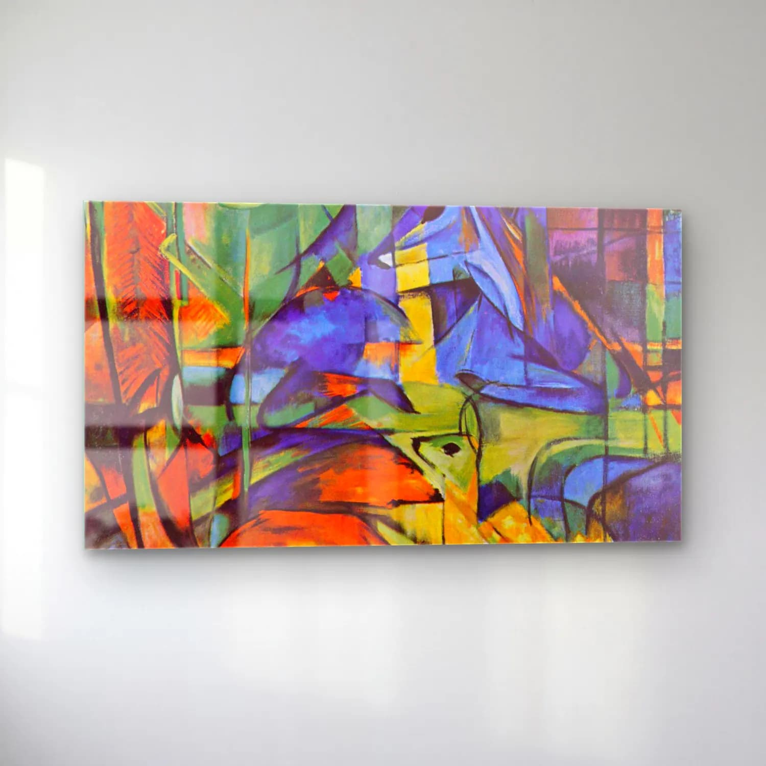 Franz Marc – Deer in Forest cam tablo — sol açıdan görünüm