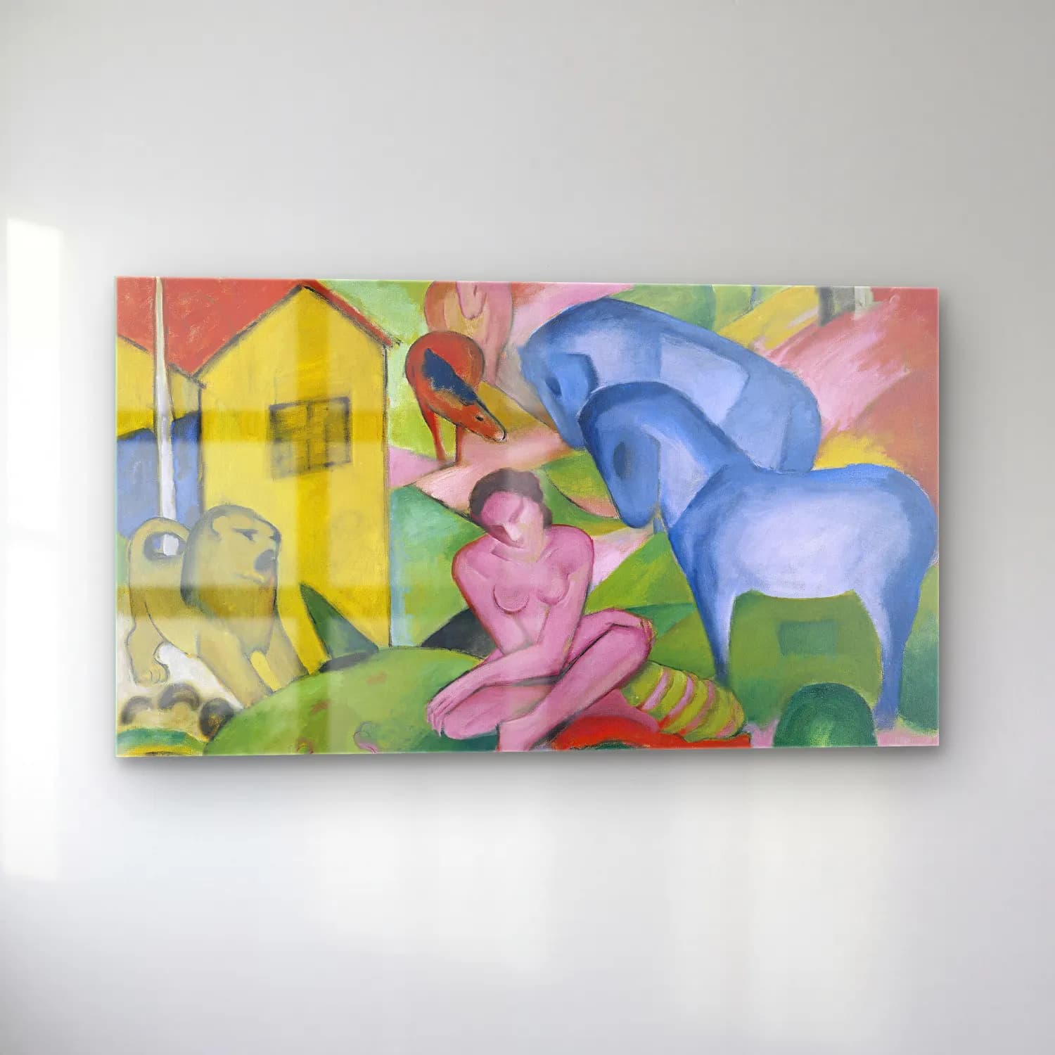Franz Marc – Der Traum - Google Art Project cam tablo — sol açıdan görünüm