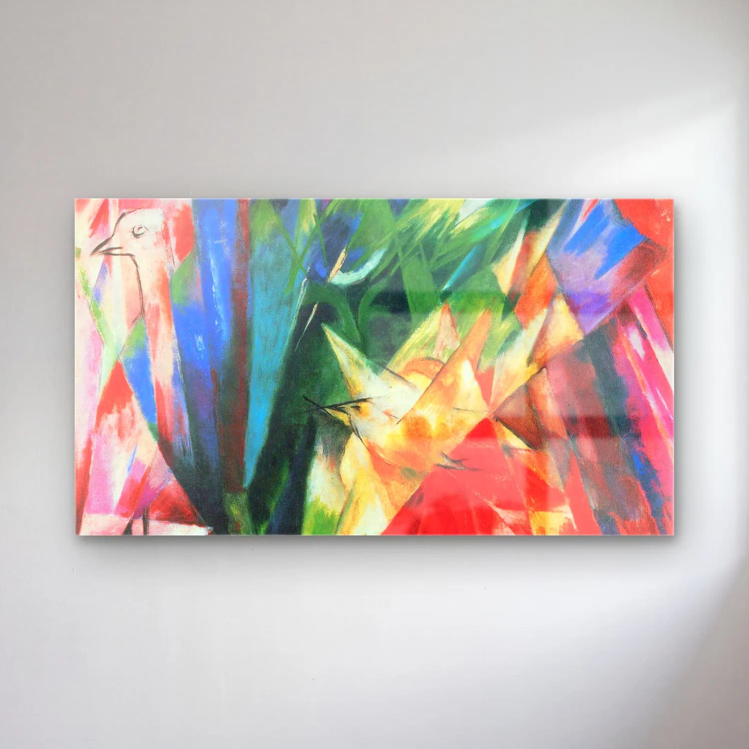 Franz Marc – Fowl cam tablo — Franz Marc – Fowl — modern soyut zambaklar