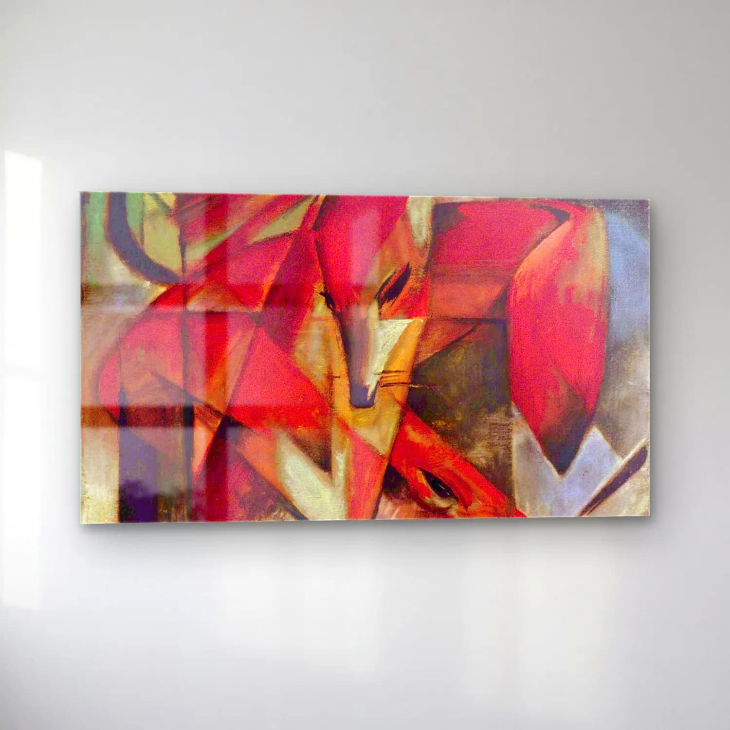 Franz Marc – Foxes cam tablo — sol açıdan görünüm