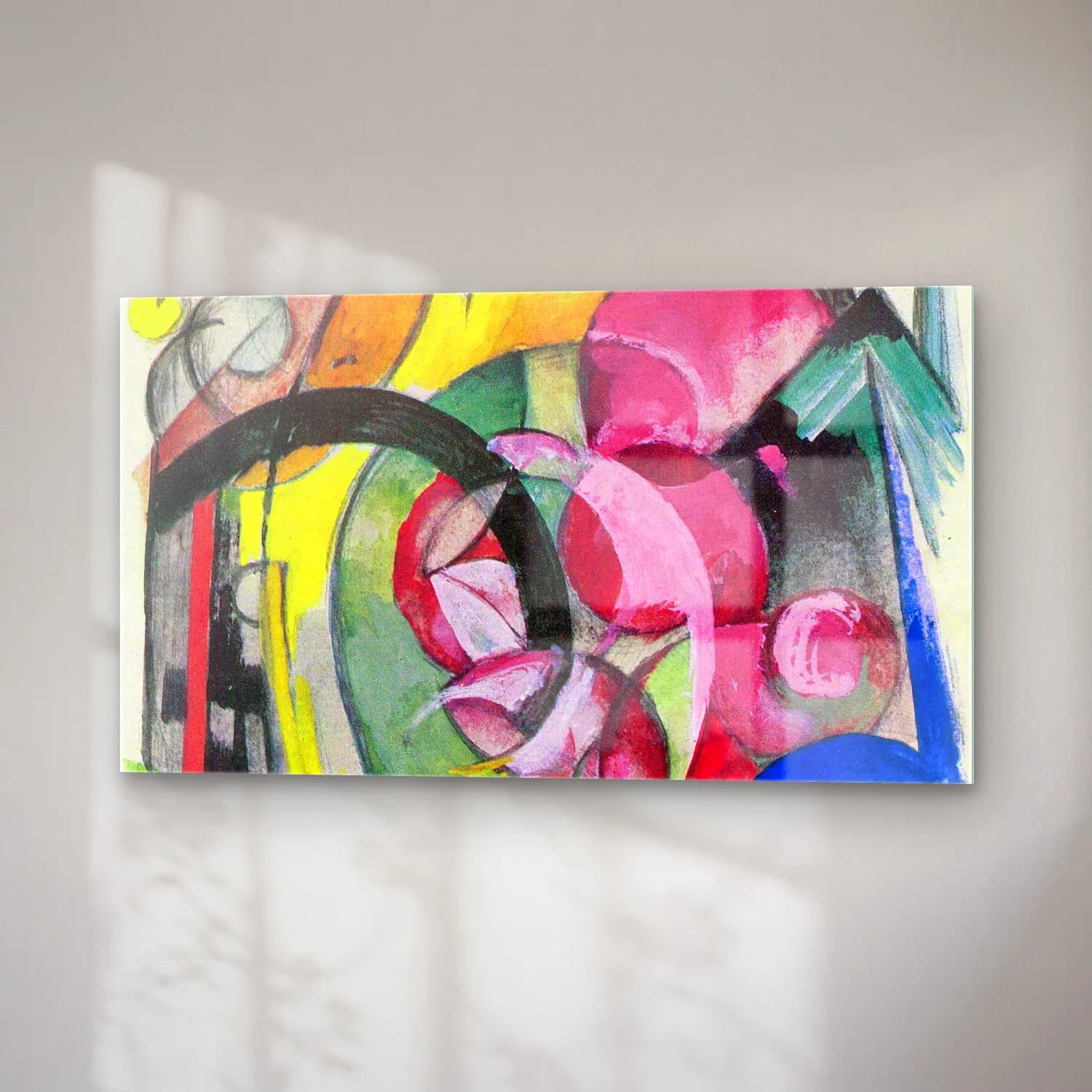 Franz Marc – Small composition II cam tablo — sağ açıdan görünüm