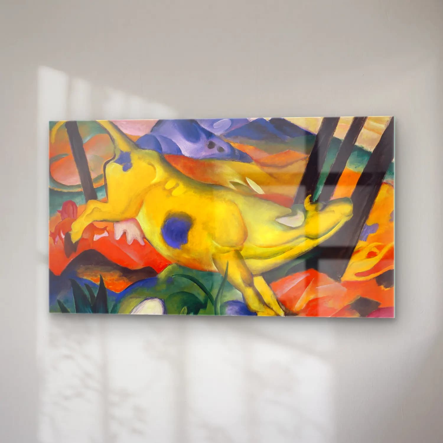 Franz Marc – The Yellow Cow cam tablo — sağ açıdan görünüm