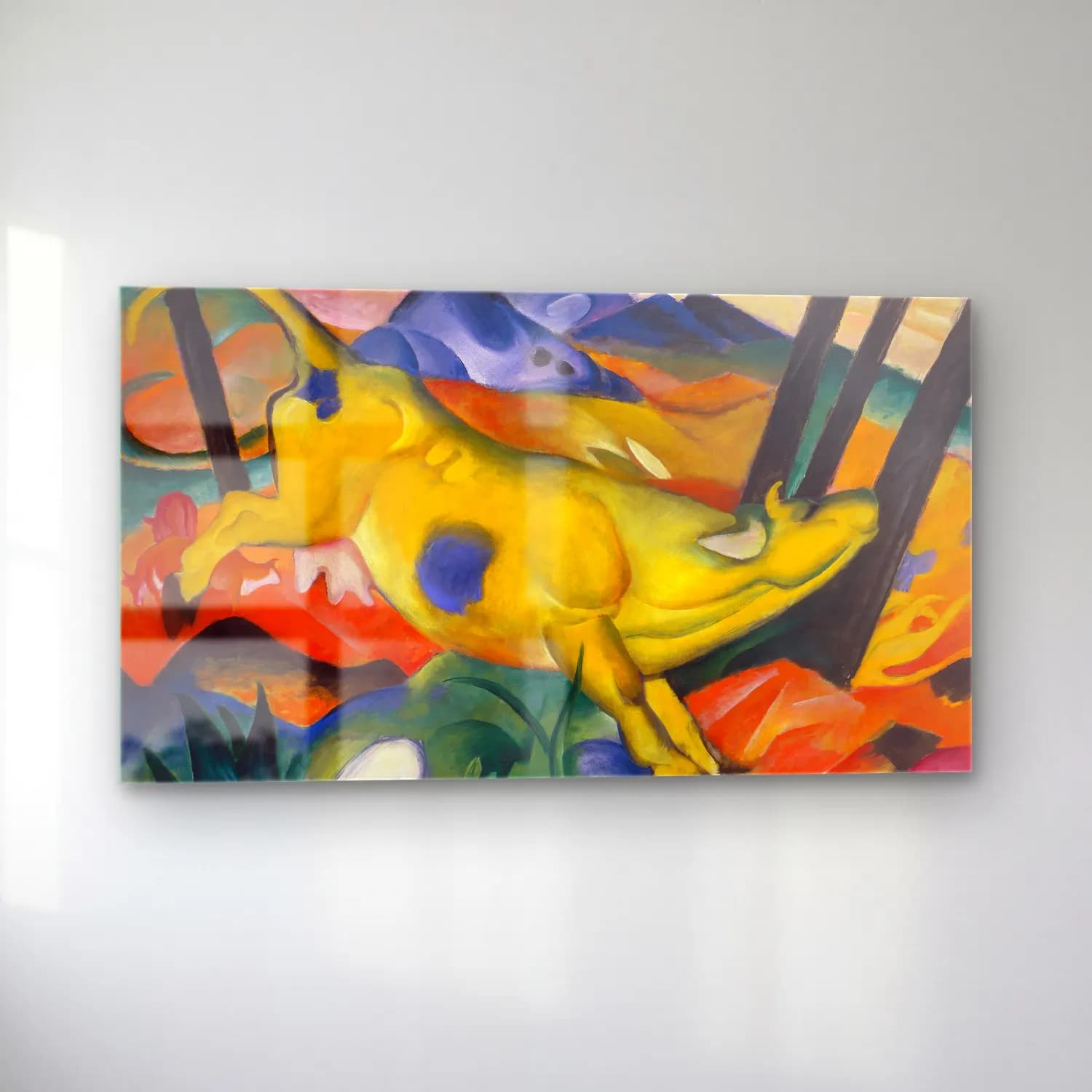 Franz Marc – The Yellow Cow cam tablo — sol açıdan görünüm