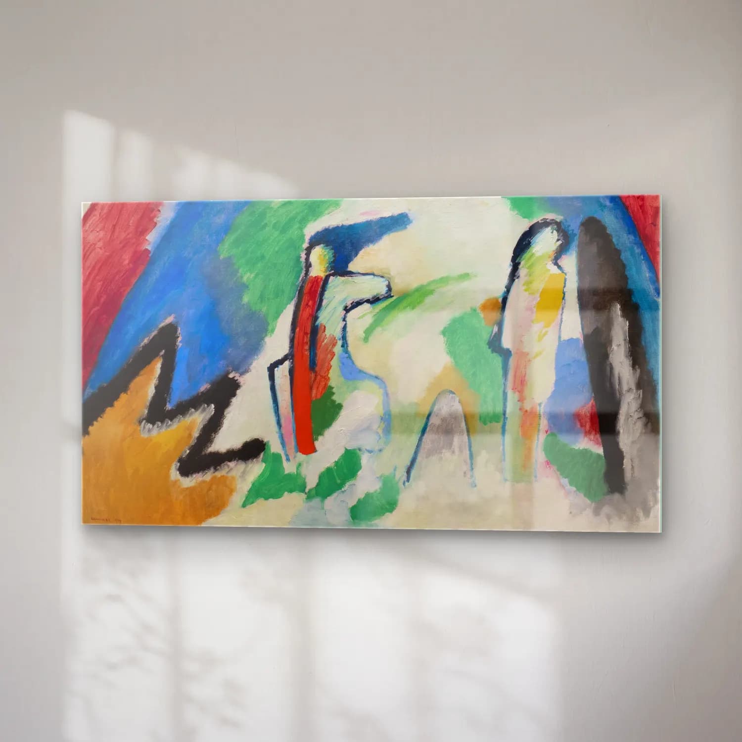 Wassily Kandinsky – A Mountain cam tablo — sağ açıdan görünüm