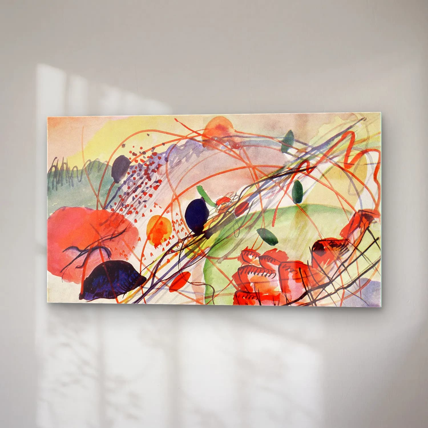 Wassily Kandinsky – Aquarell cam tablo — sağ açıdan görünüm