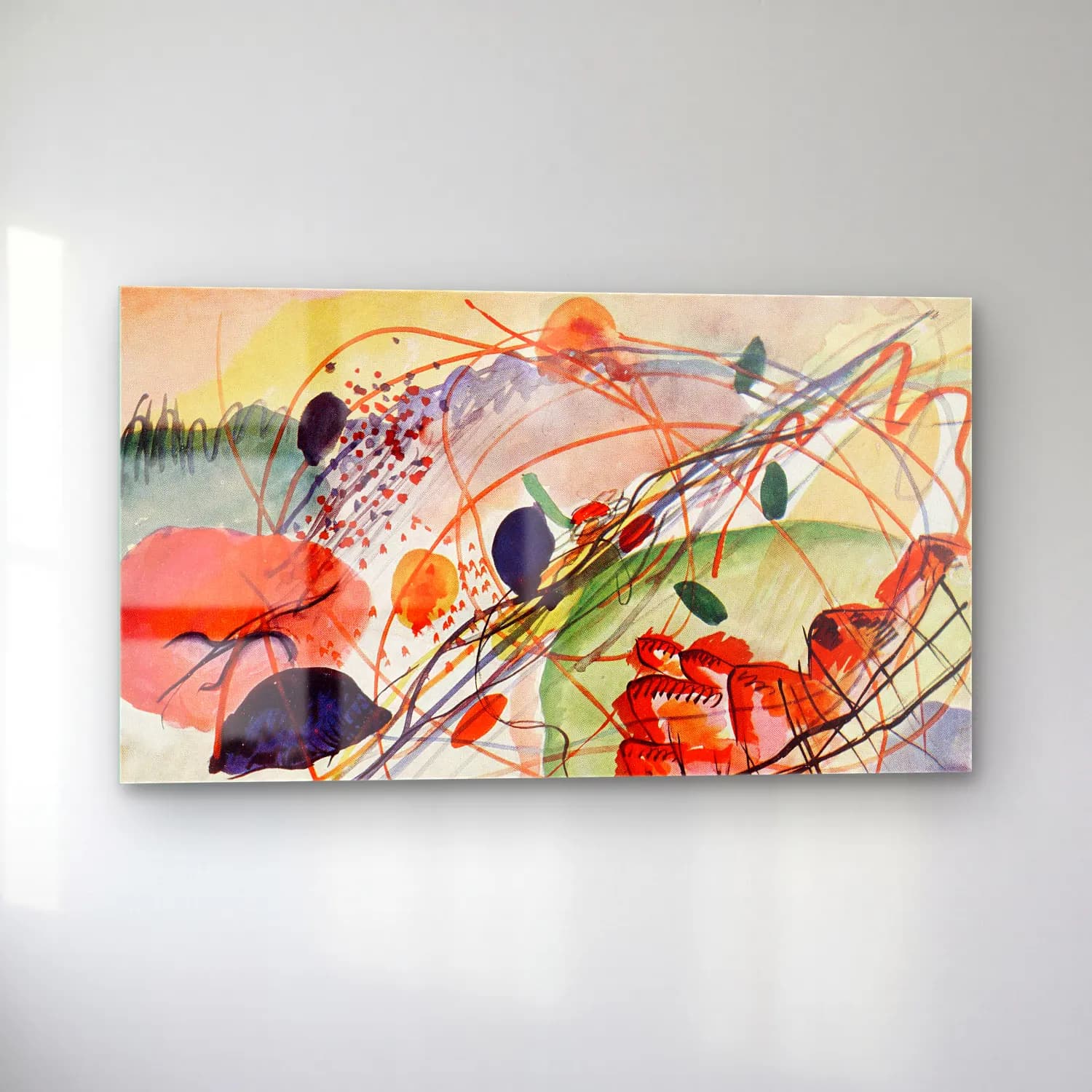 Wassily Kandinsky – Aquarell cam tablo — sol açıdan görünüm