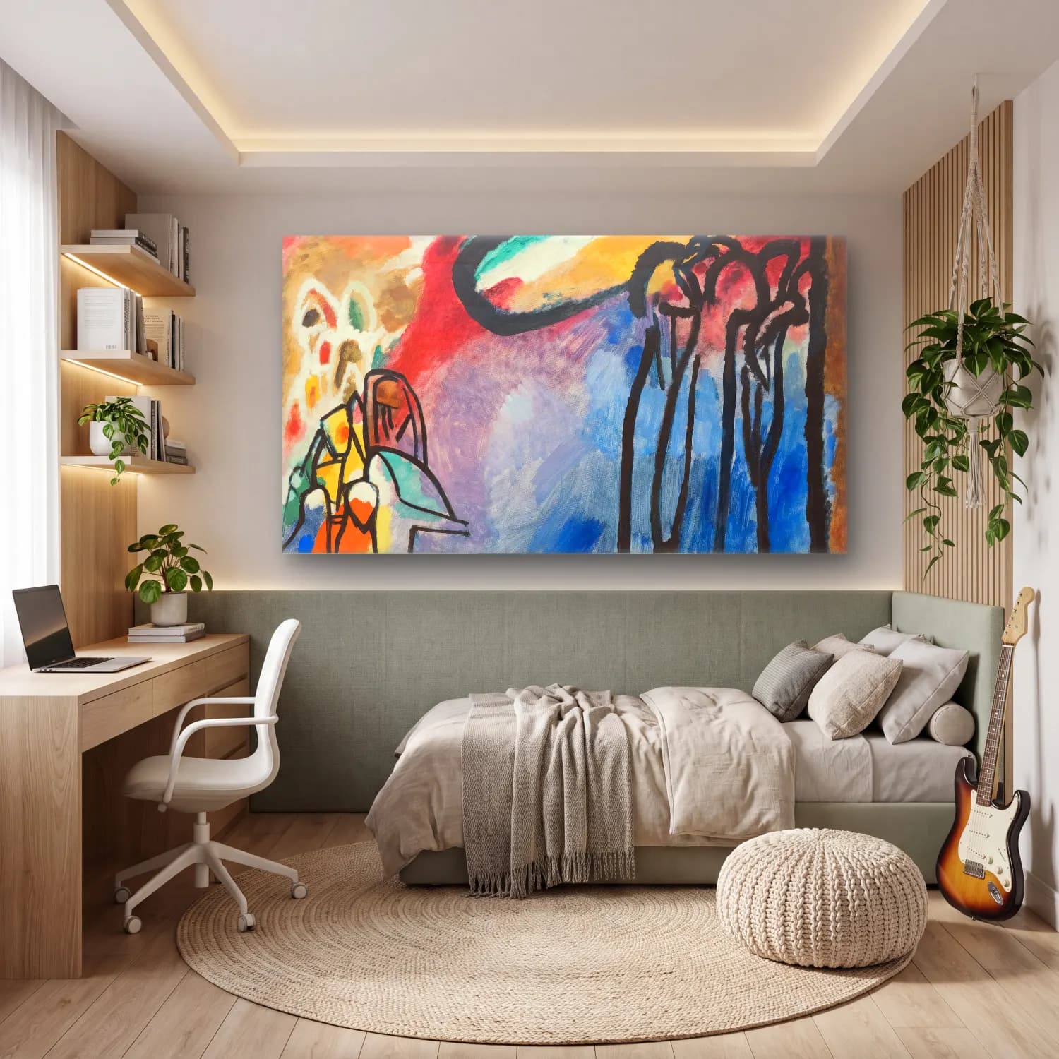 Wassily Kandinsky – Improvisation cam tablo — genç odasında