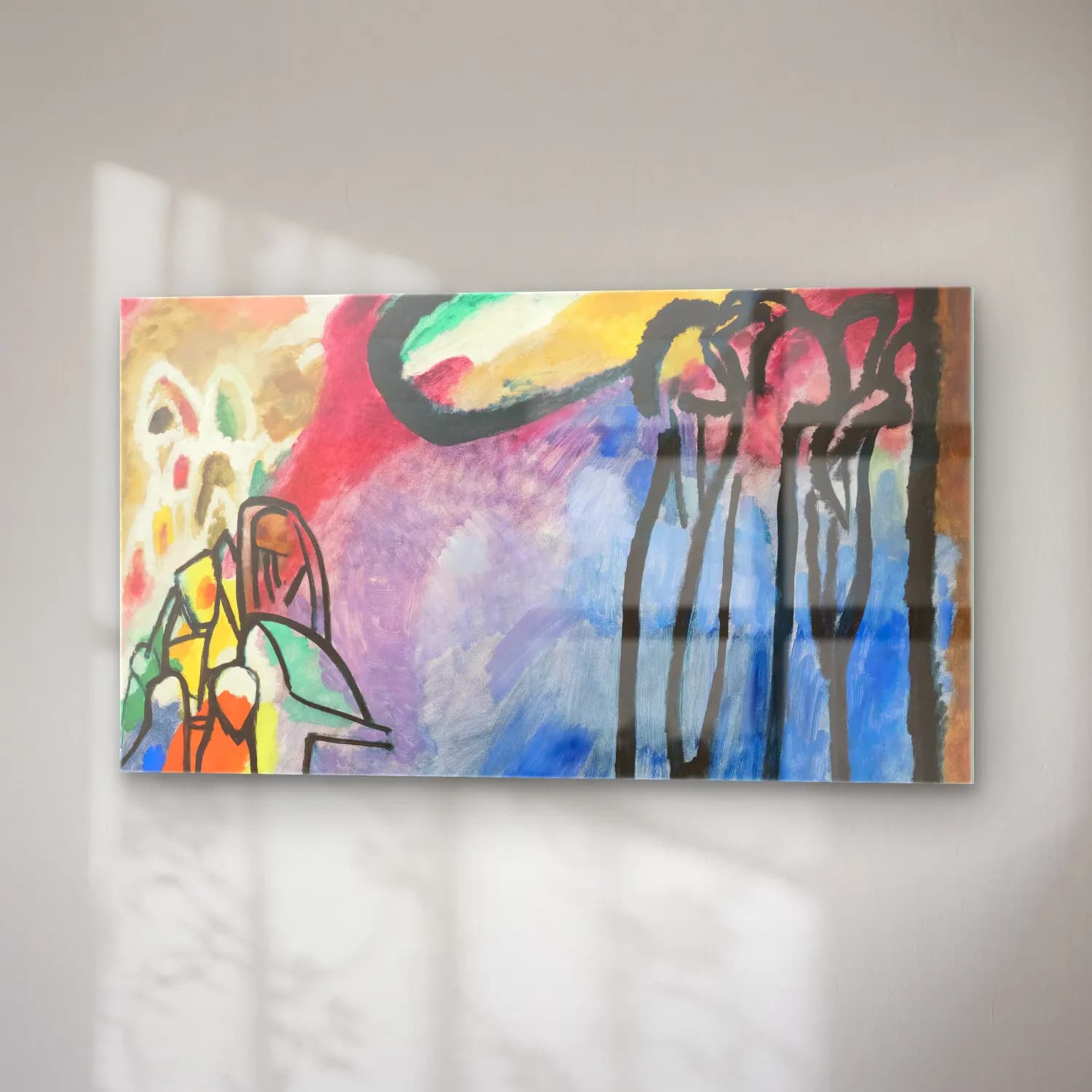 Wassily Kandinsky – Improvisation cam tablo — sağ açıdan görünüm