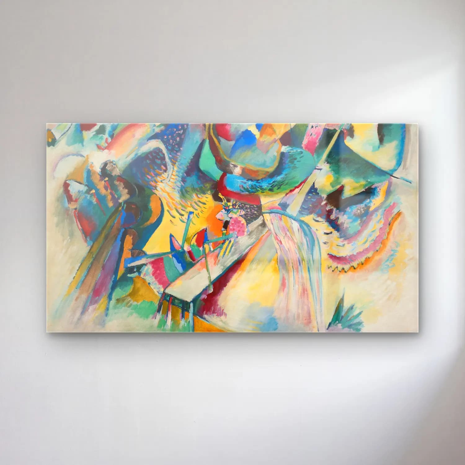 Wassily Kandinsky – Improvisation. Gorge cam tablo — Wassily Kandinsky – Improvisation. Gorge — modern soyut piyano