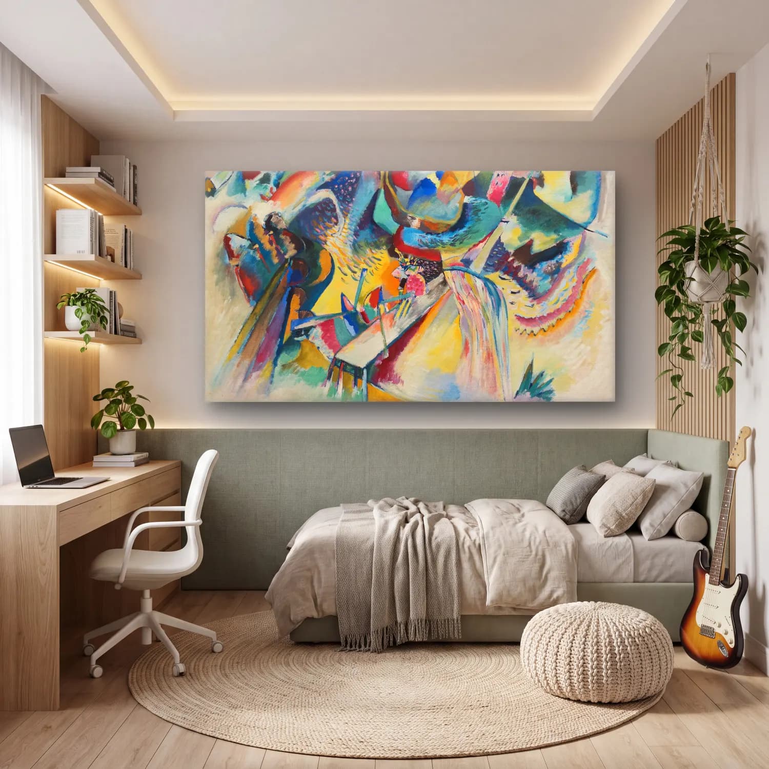 Wassily Kandinsky – Improvisation. Gorge cam tablo — genç odasında