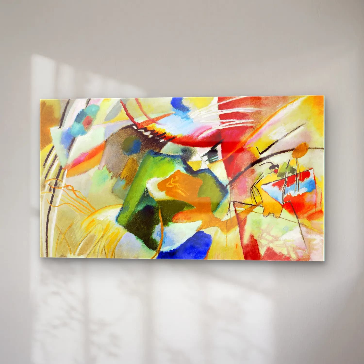 Wassily Kandinsky – Painting with Green Center cam tablo — sağ açıdan görünüm