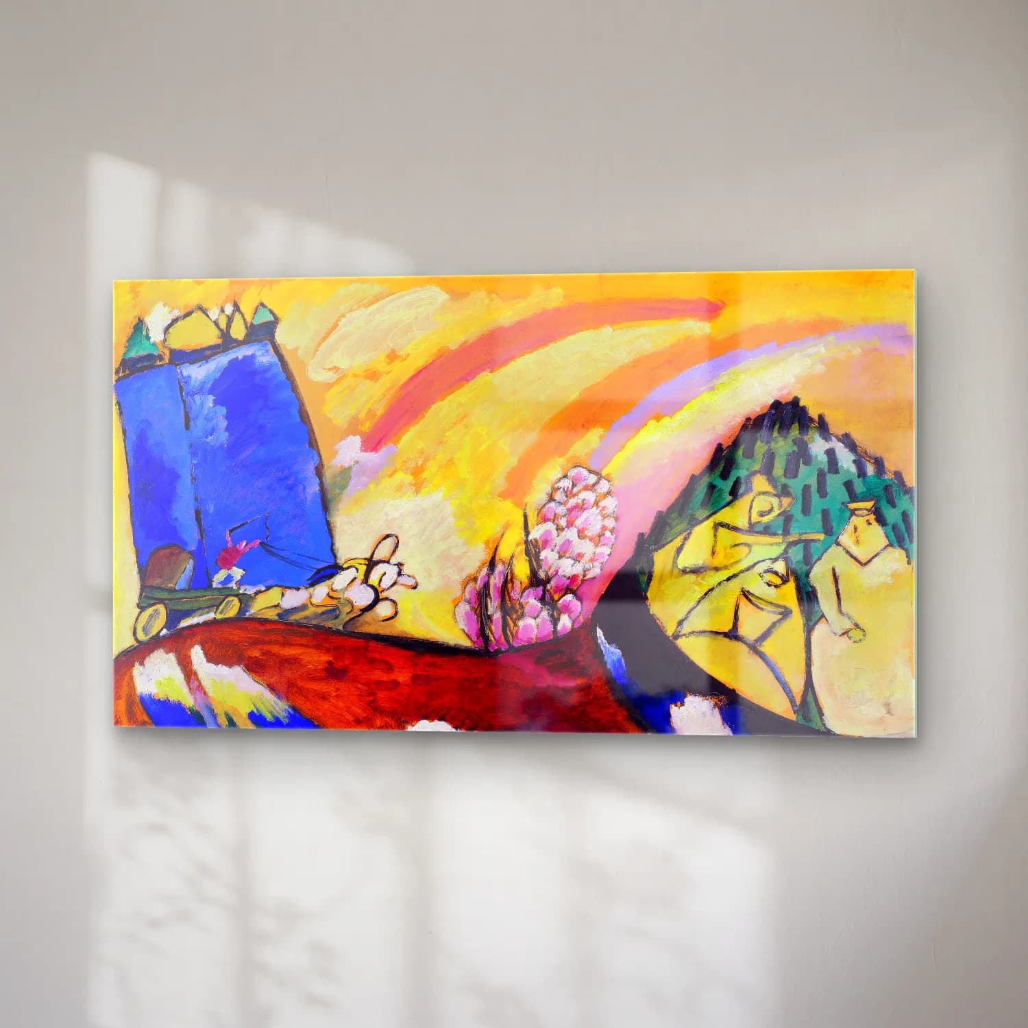 Wassily Kandinsky – Painting with Troika cam tablo — sağ açıdan görünüm