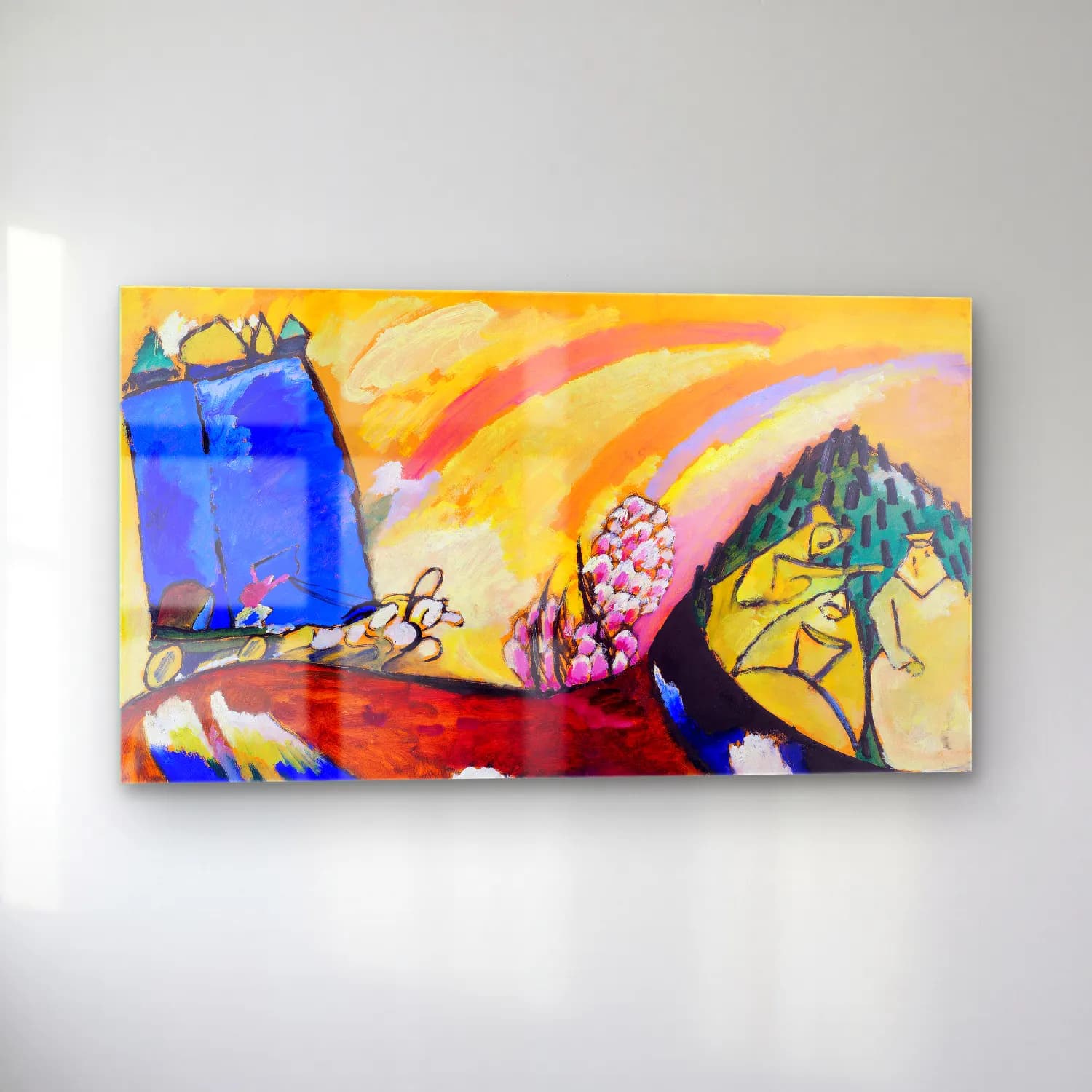 Wassily Kandinsky – Painting with Troika cam tablo — sol açıdan görünüm