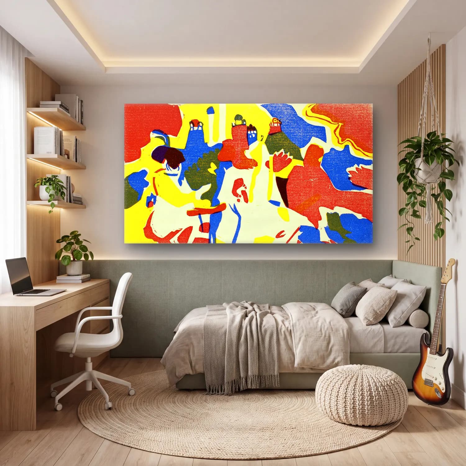 Wassily Kandinsky – Sounds cam tablo — genç odasında