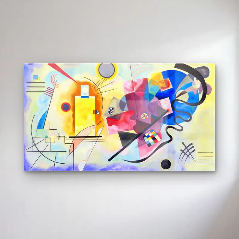 Wassily Kandinsky – Yellow Red Blue cam tablo — Wassily Kandinsky – Yellow Red Blue — modern soyut soyut formlar