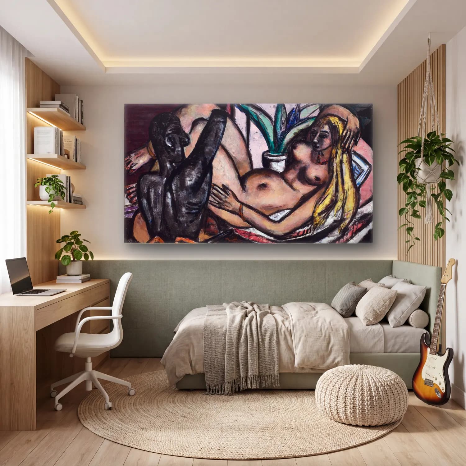 Max Beckmann – Studio cam tablo — genç odasında