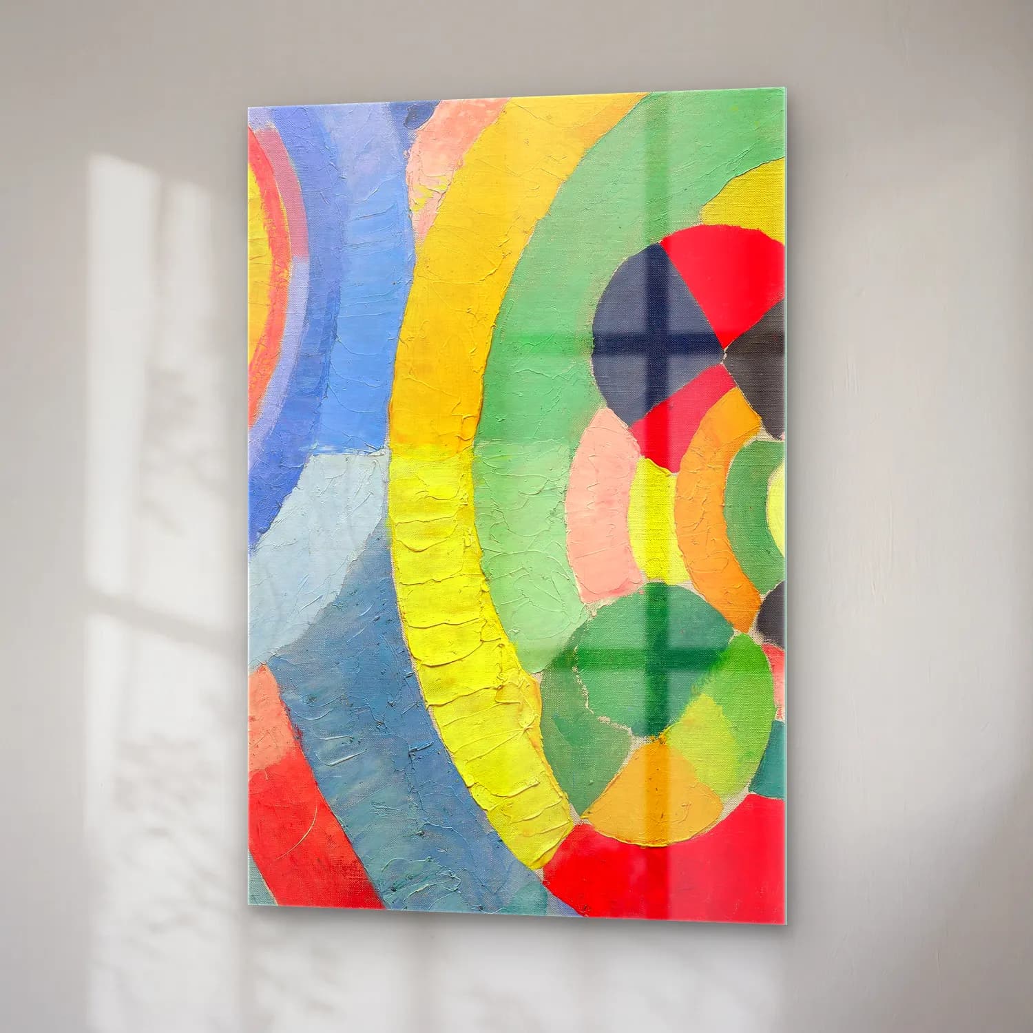 Robert Delaunay – Circular Forms cam tablo — sağ açıdan görünüm