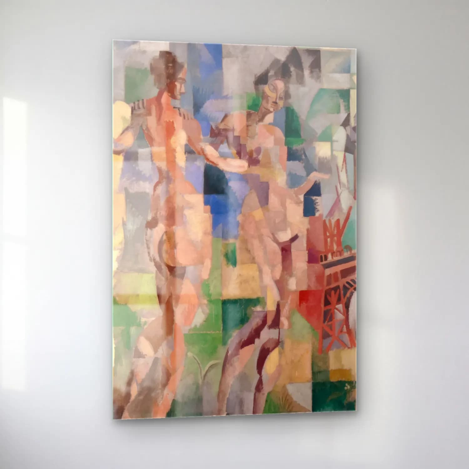Robert Delaunay – La Ville de Paris cam tablo — sol açıdan görünüm