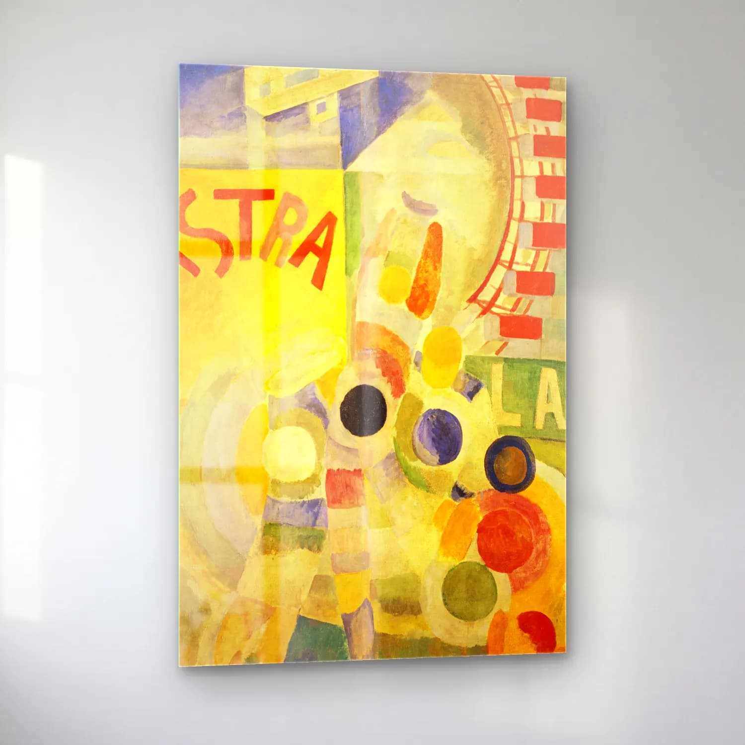 Robert Delaunay – L’Équipe de Cardiff cam tablo — sol açıdan görünüm