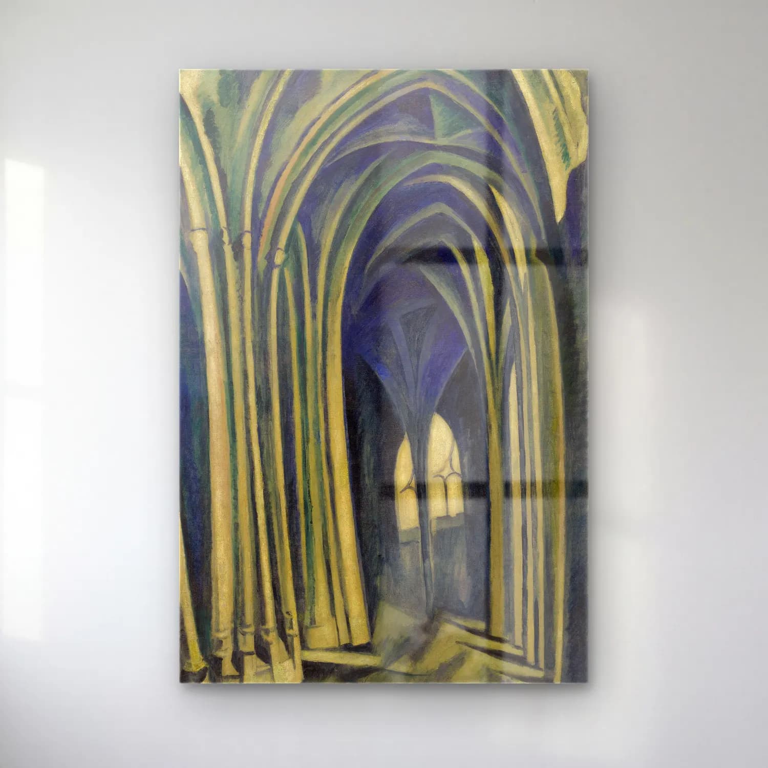 Robert Delaunay – Saint-Séverin No cam tablo — Robert Delaunay – Saint-Séverin No — yağlı boya katedral