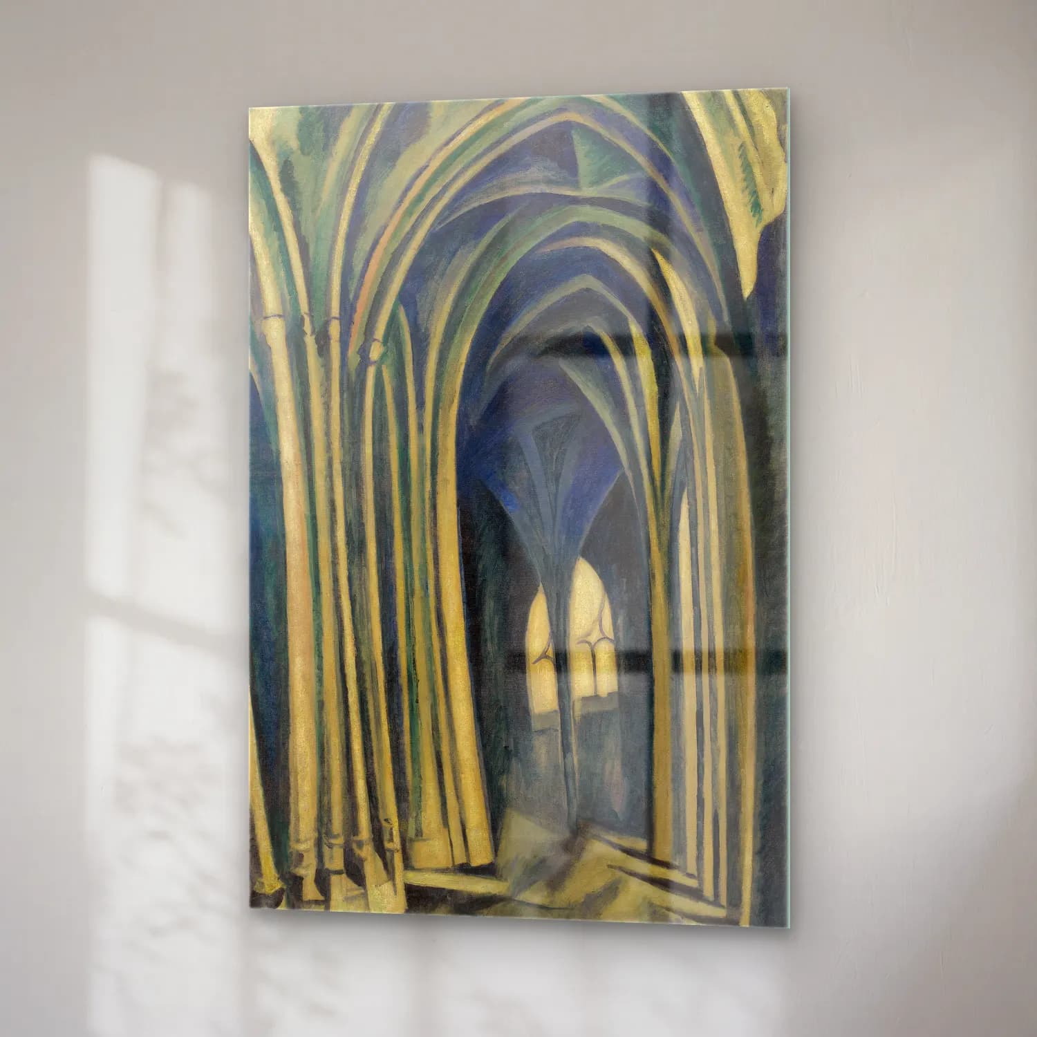 Robert Delaunay – Saint-Séverin No cam tablo — sağ açıdan görünüm