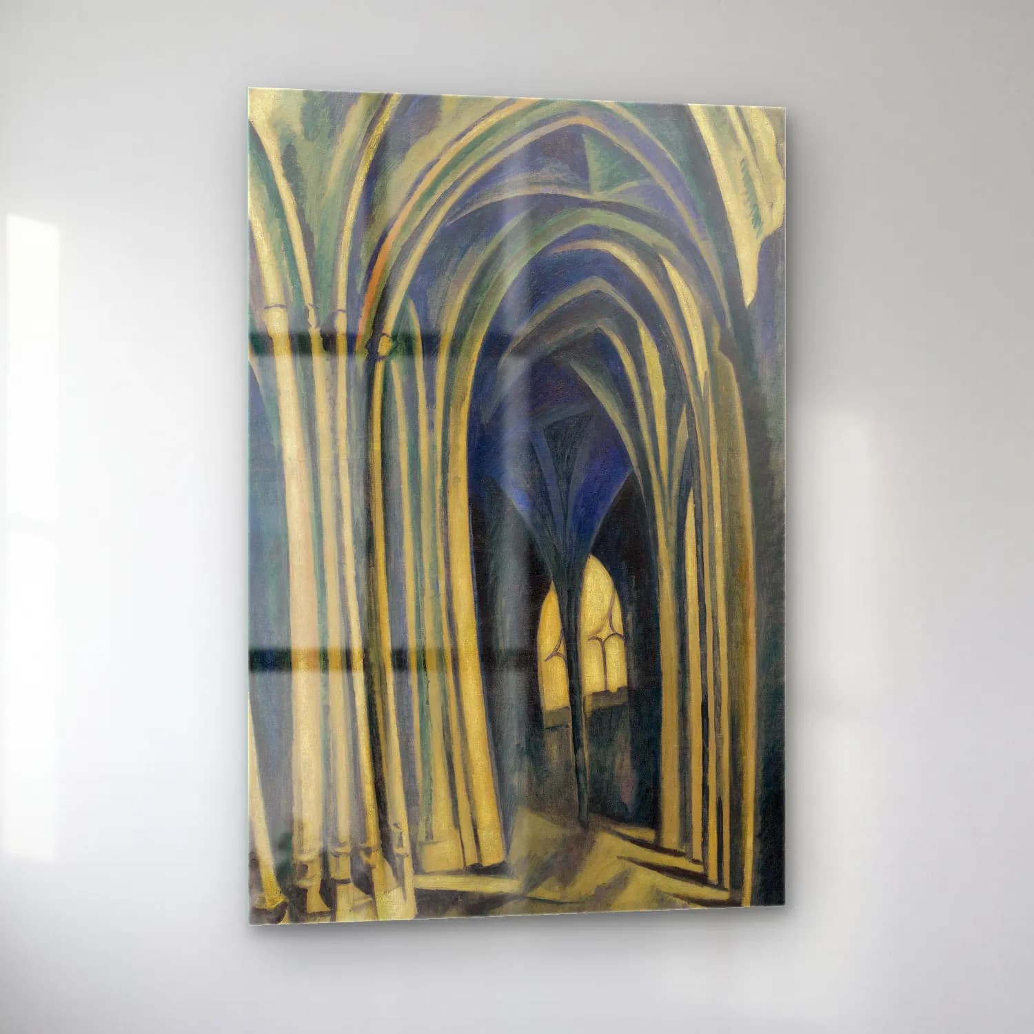 Robert Delaunay – Saint-Séverin No cam tablo — sol açıdan görünüm