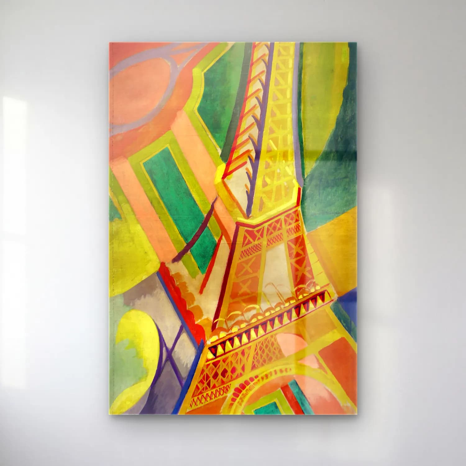 Robert Delaunay – Tour Eiffel cam tablo — Robert Delaunay – Tour Eiffel — maksimalist paris ve eyfel kulesi