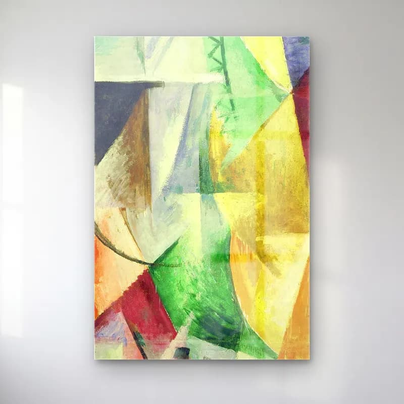 Robert Delaunay – Une fenêtre cam tablo — Robert Delaunay – Une fenêtre — modern soyut soyut formlar