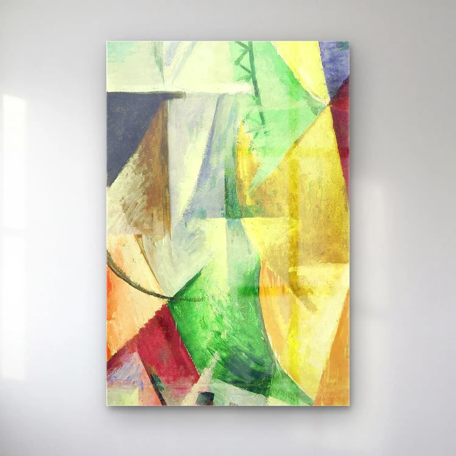 Robert Delaunay – Une fenêtre cam tablo — Robert Delaunay – Une fenêtre — modern soyut soyut formlar