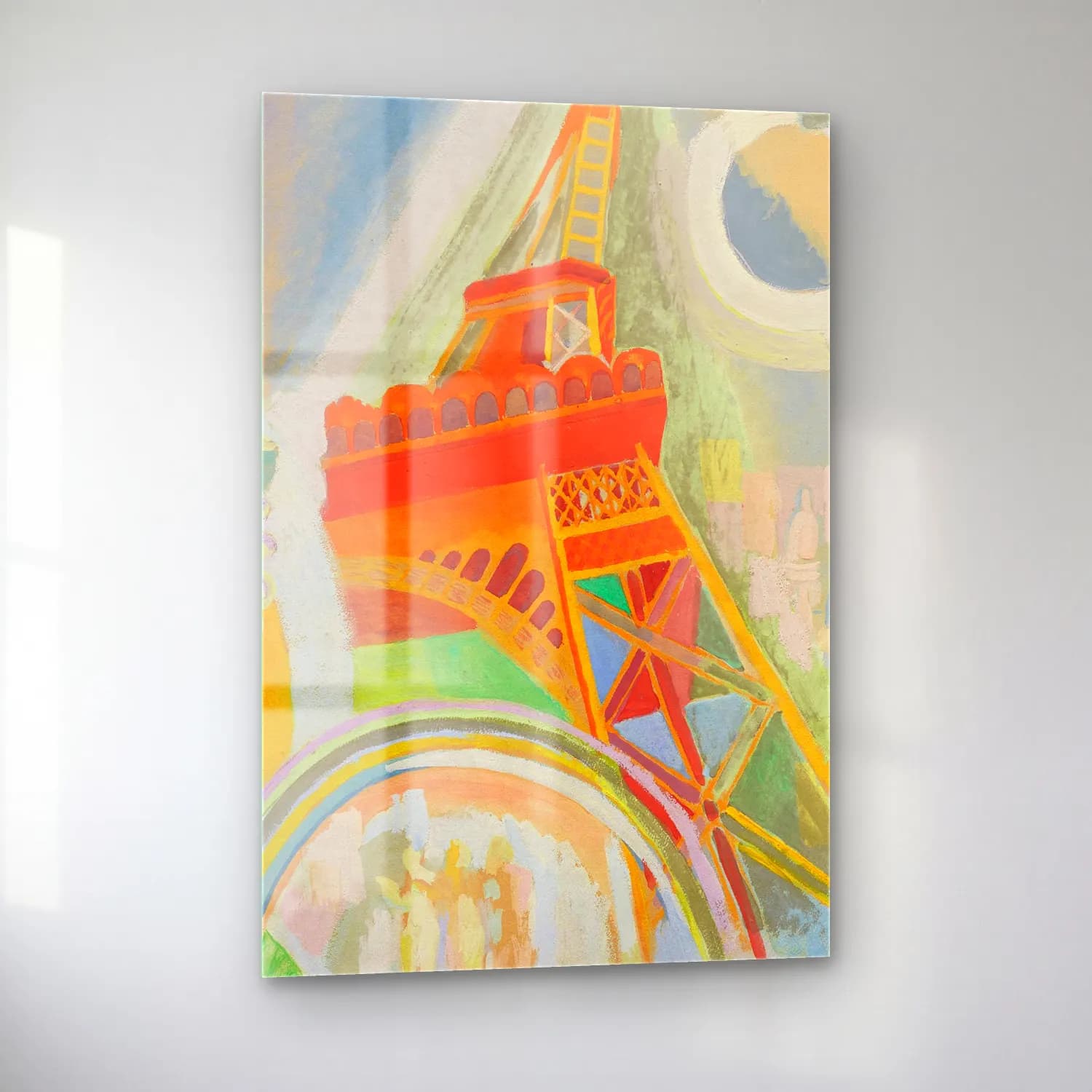 Robert Delaunay – Étude pour ‘Air, fer et eau’ cam tablo — sol açıdan görünüm
